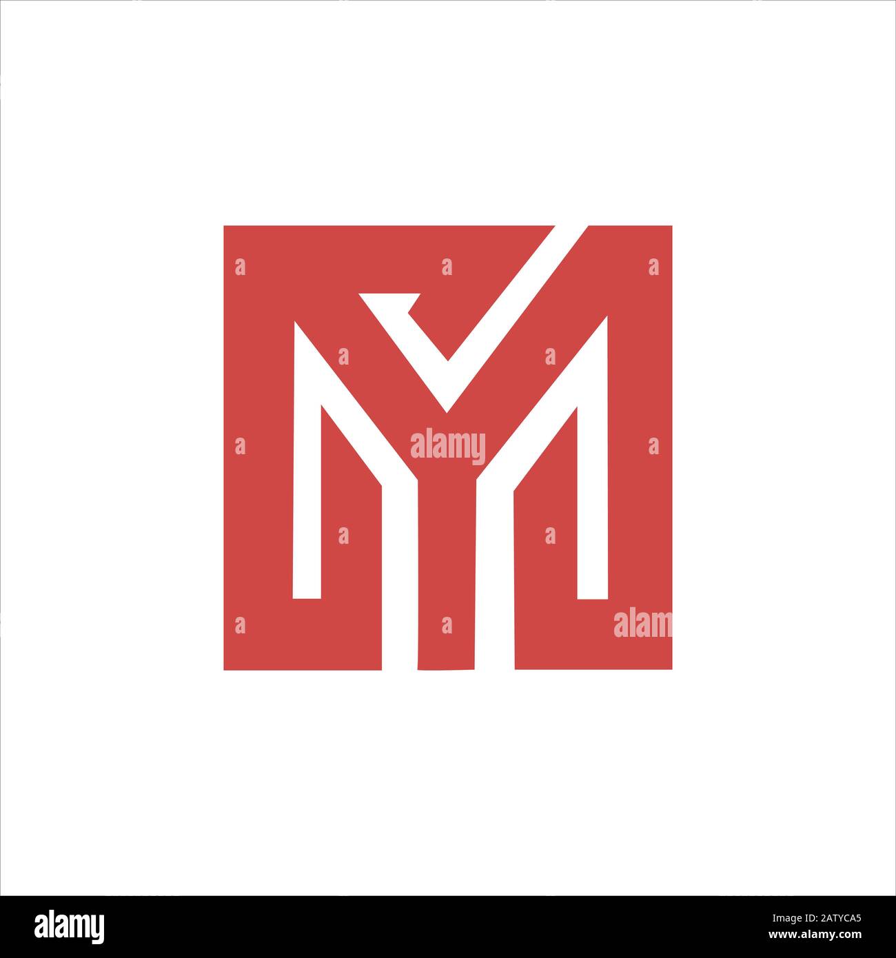 Initial letter m logo design template Stock Vector Image & Art - Alamy