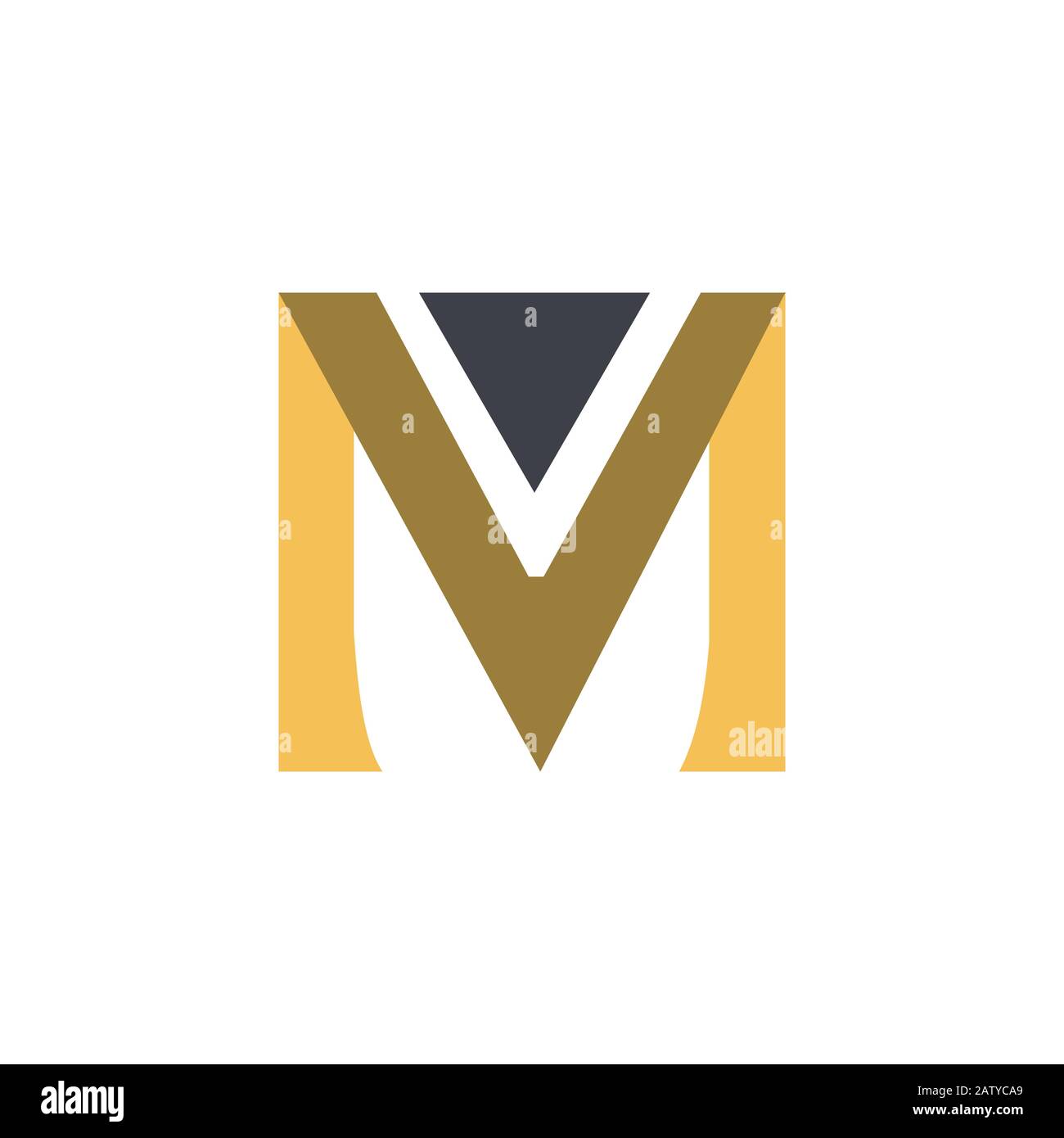 Initial letter m logo design template Stock Vector Image & Art - Alamy