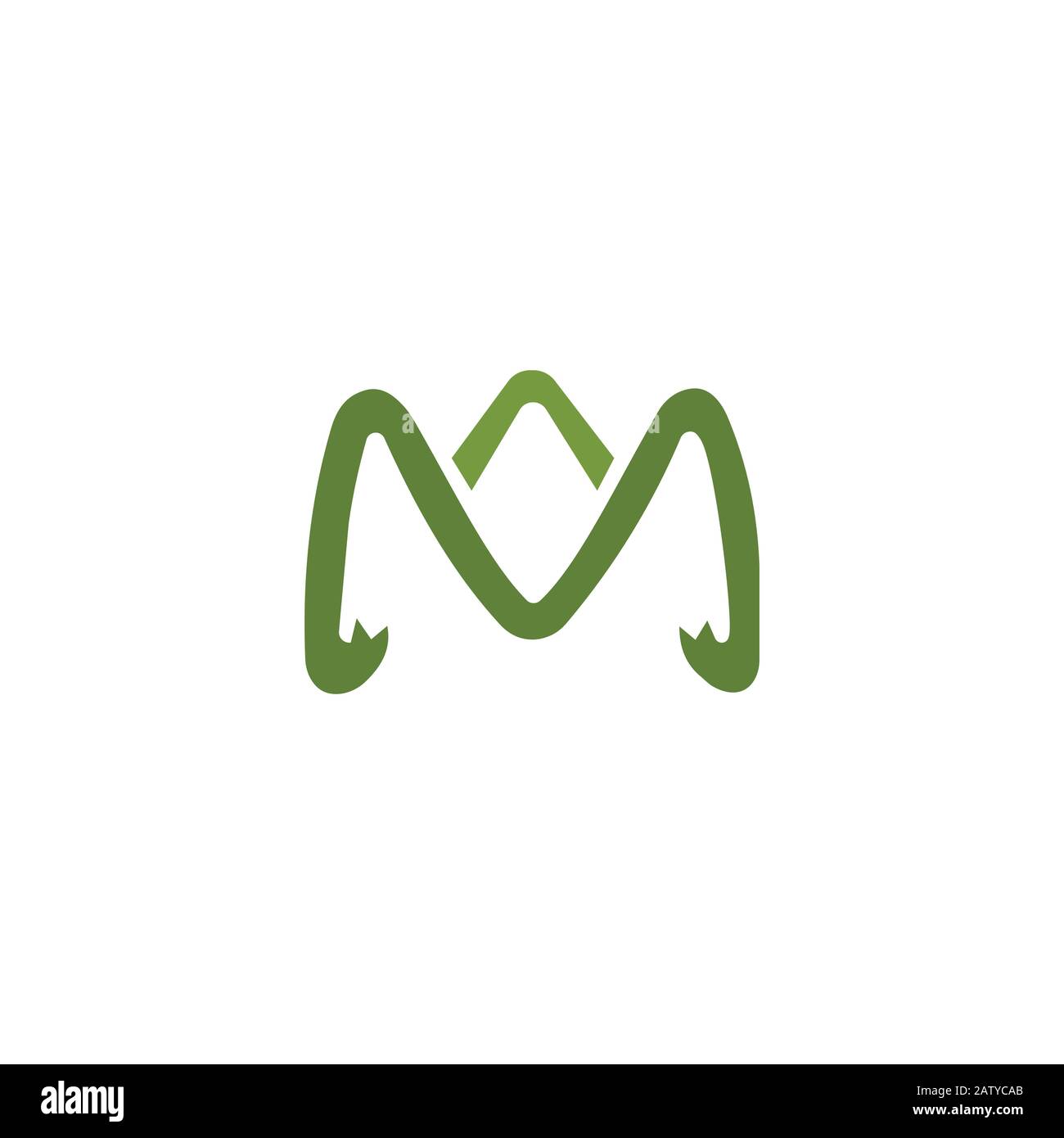 Initial letter m logo design template Stock Vector Image & Art - Alamy