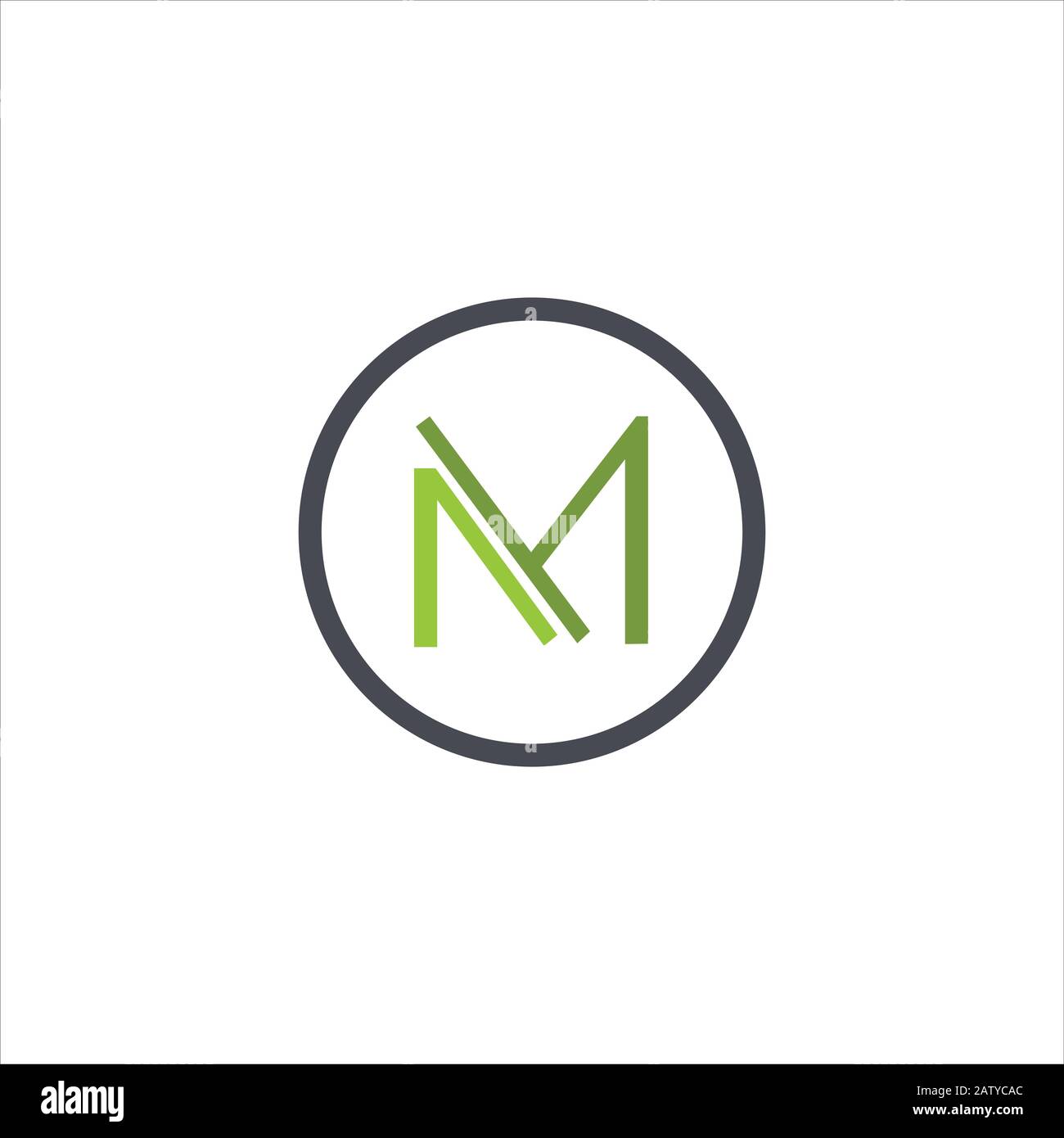 Initial letter m logo design template Stock Vector Image & Art - Alamy