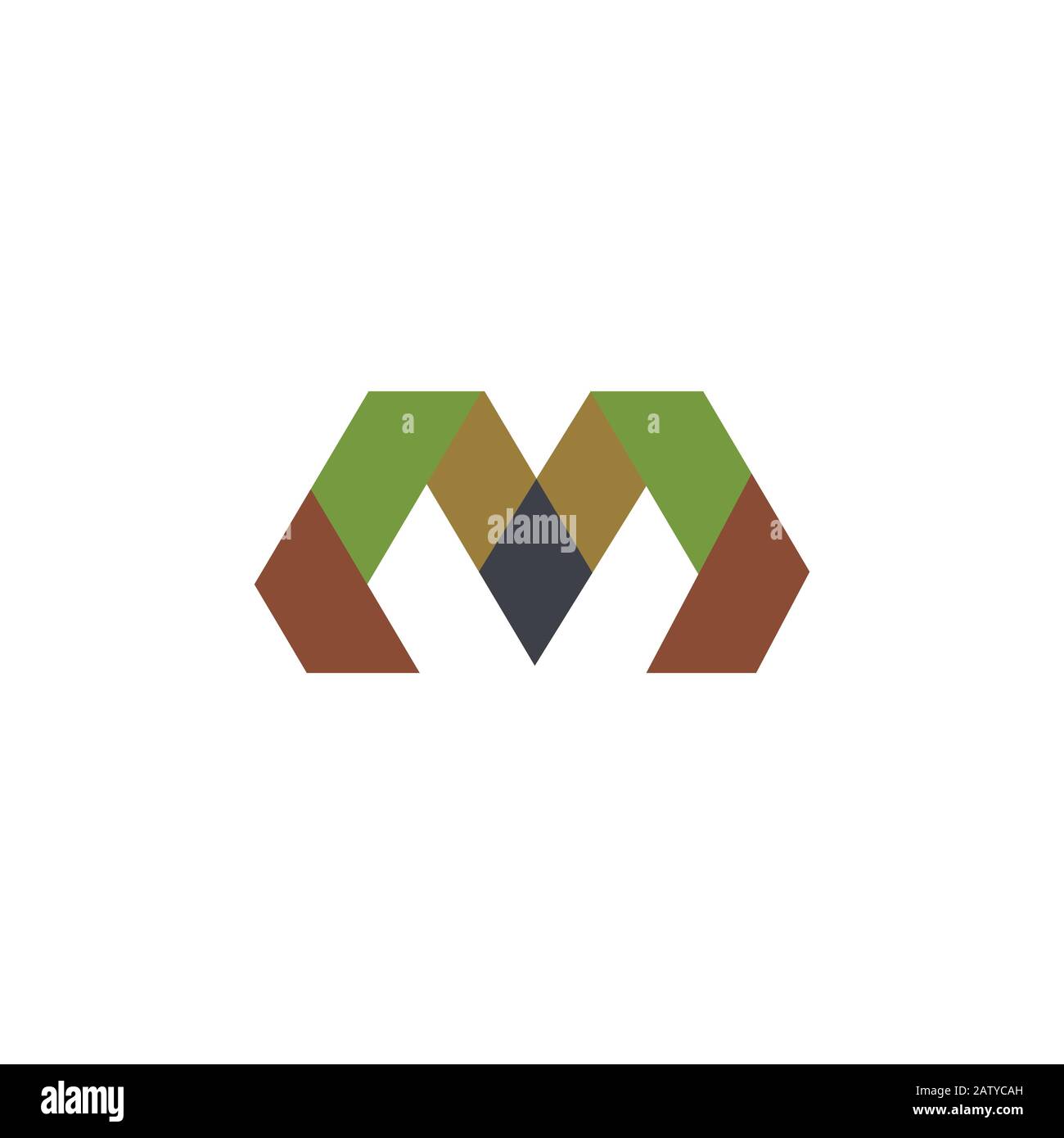 Initial letter m logo design template Stock Vector Image & Art - Alamy