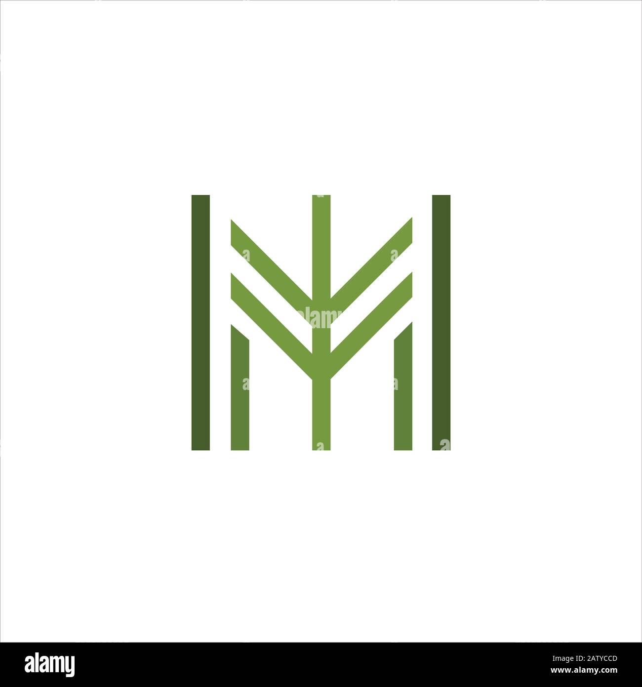 Initial letter m logo design template Stock Vector Image & Art - Alamy