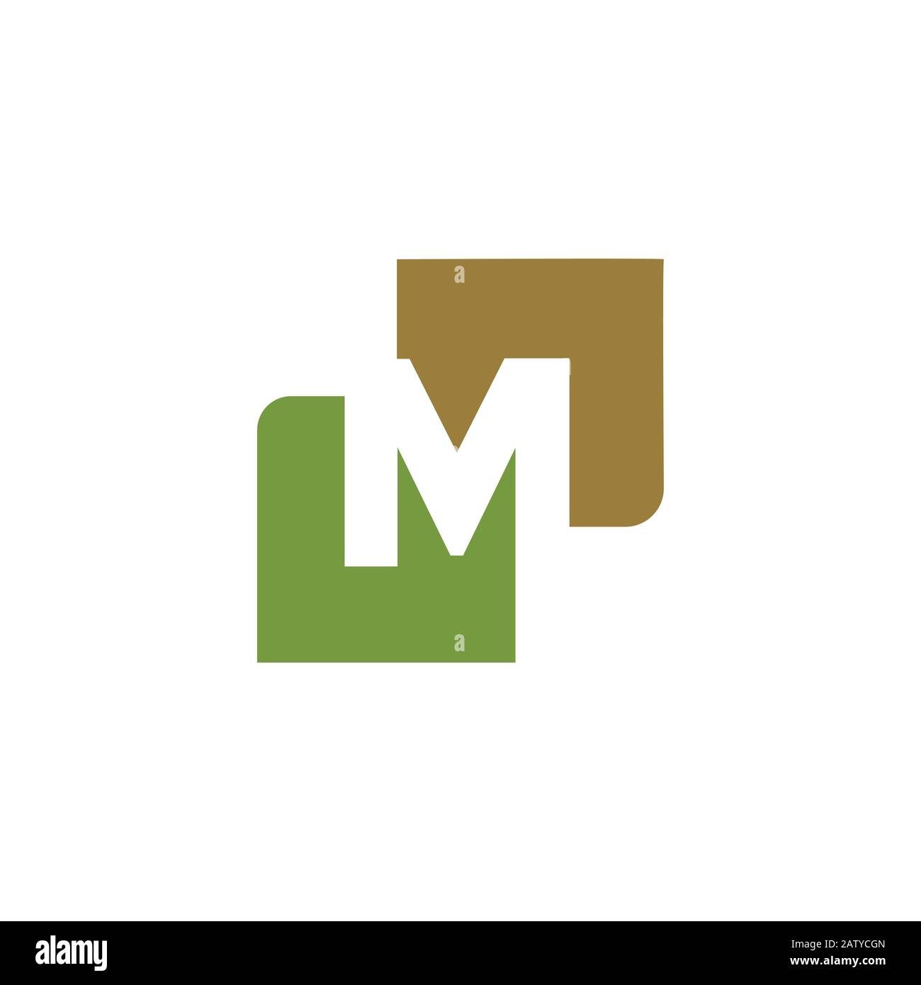Initial letter m logo design template Stock Vector Image & Art - Alamy