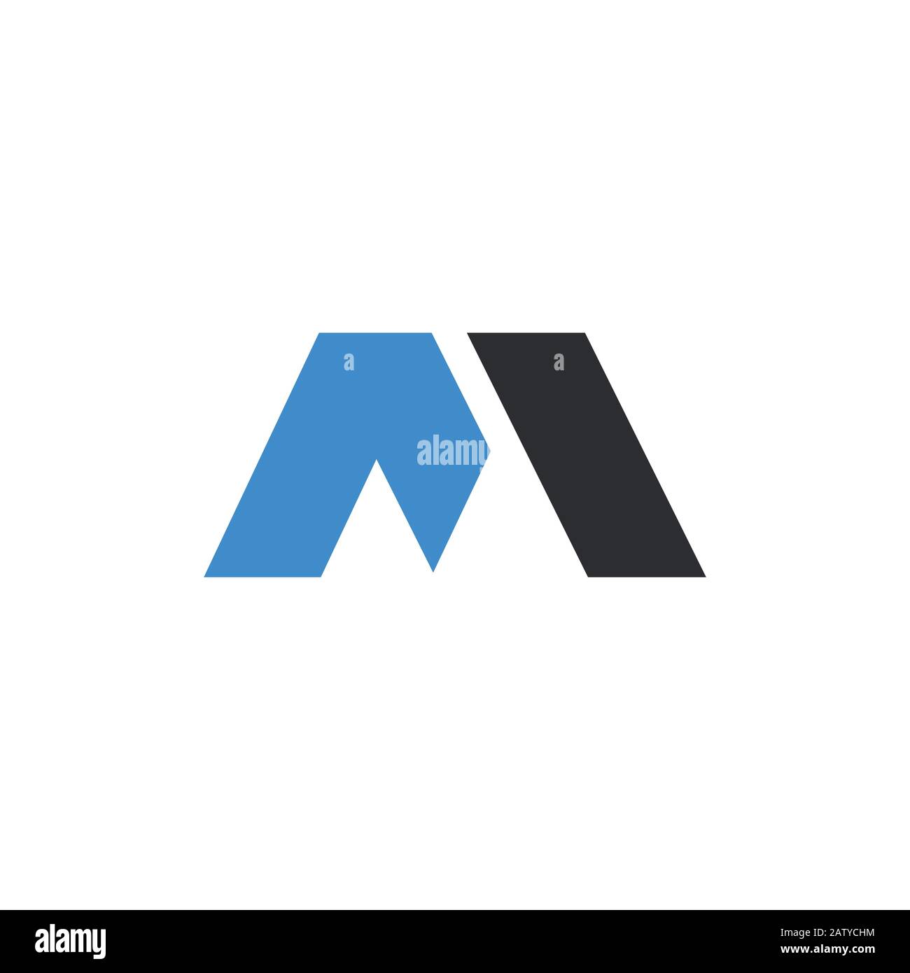 Initial letter m logo design template Stock Vector Image & Art - Alamy