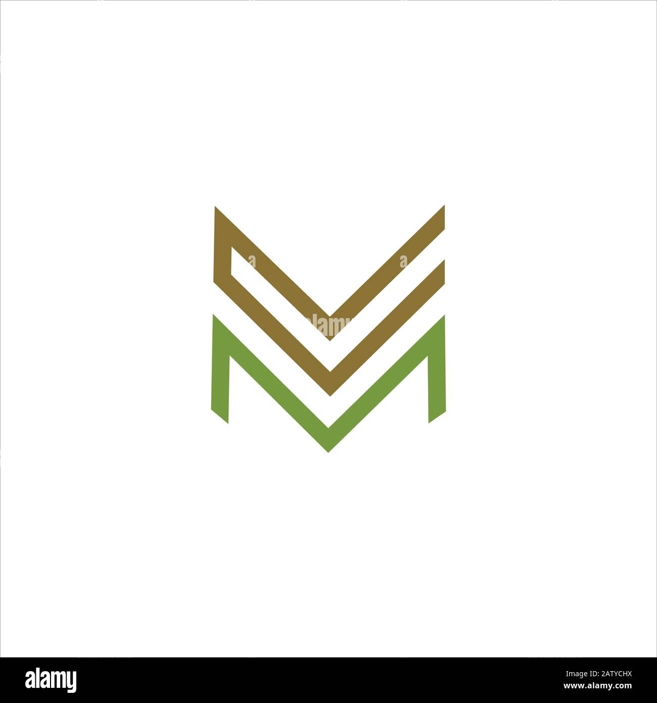 Initial letter m logo design template Stock Vector Image & Art - Alamy