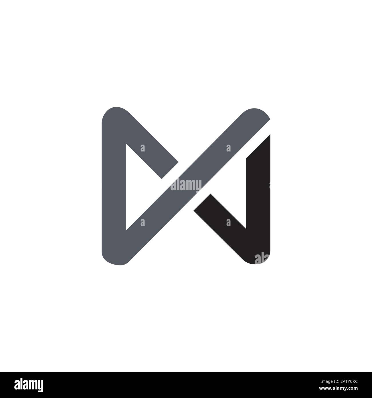 Initial letter m logo design template Stock Vector Image & Art - Alamy