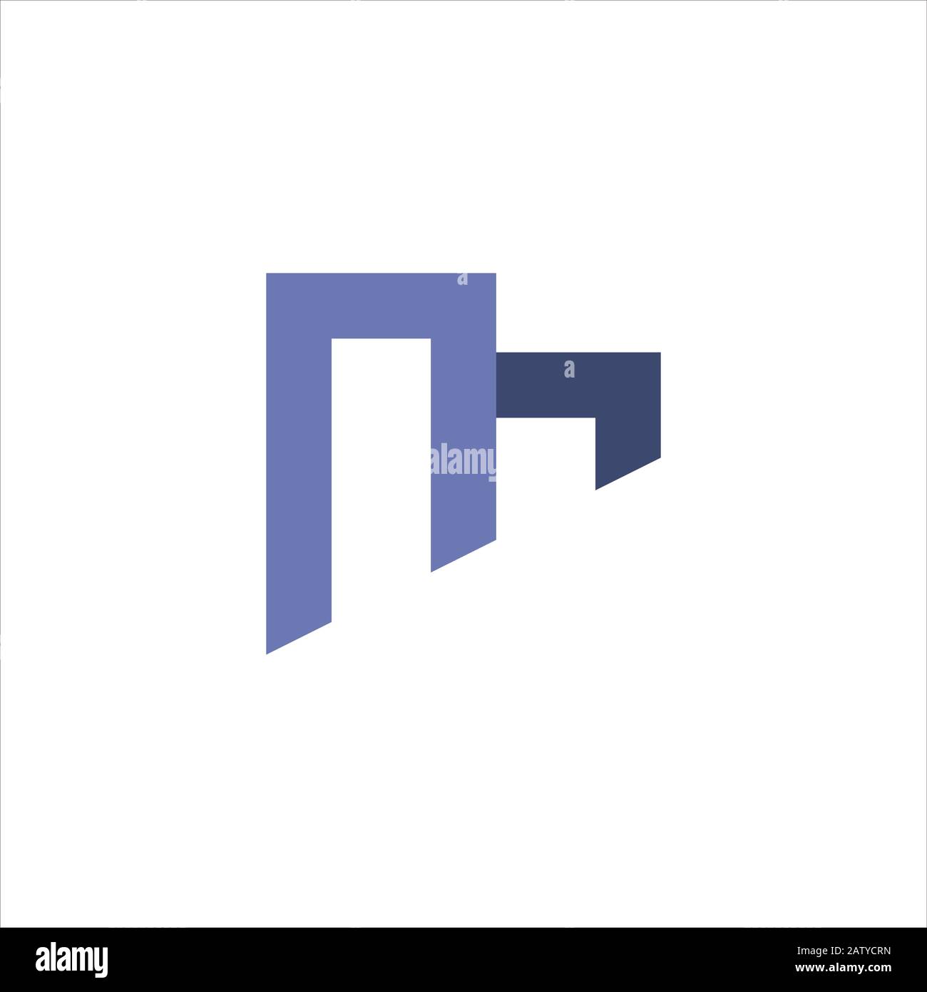 Initial letter m logo design template Stock Vector Image & Art - Alamy
