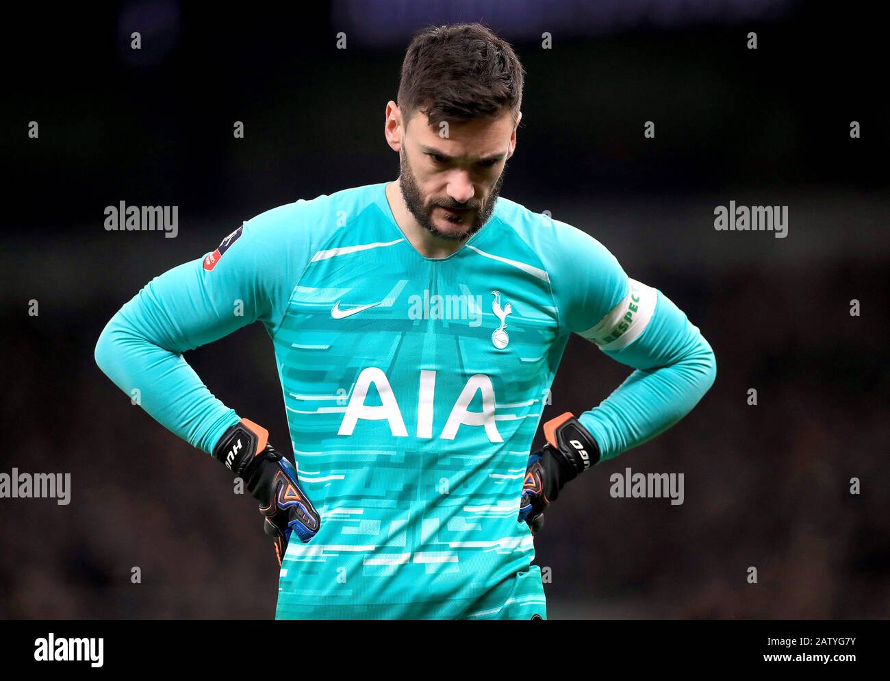 Tottenham Hotspur goalkeeper Hugo Lloris during the FA Cup fourth round ...