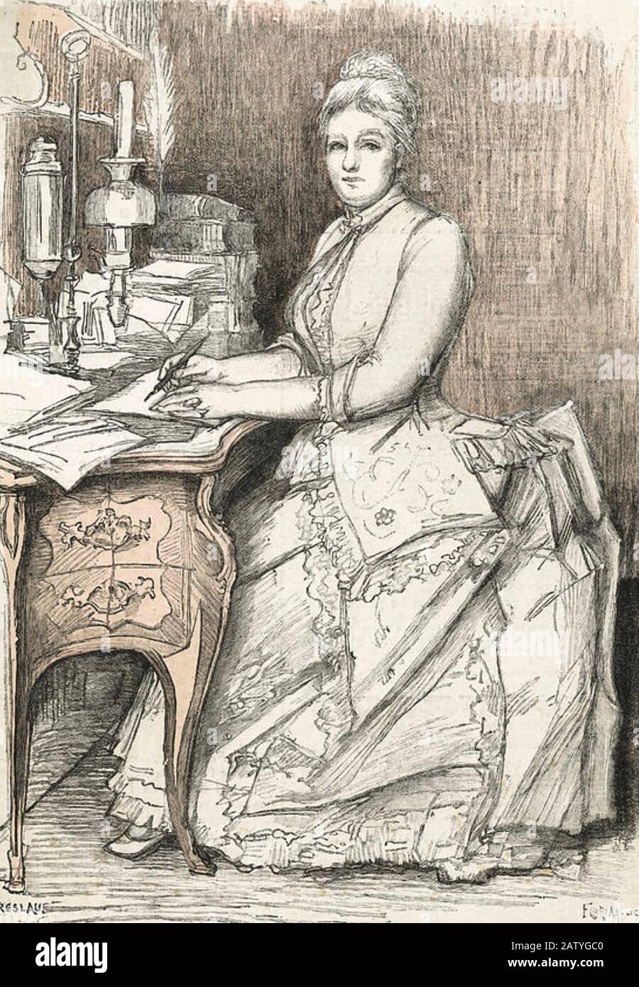 JULIETTE ADAM (1836-1936) French novelist and feminist Stock Photo