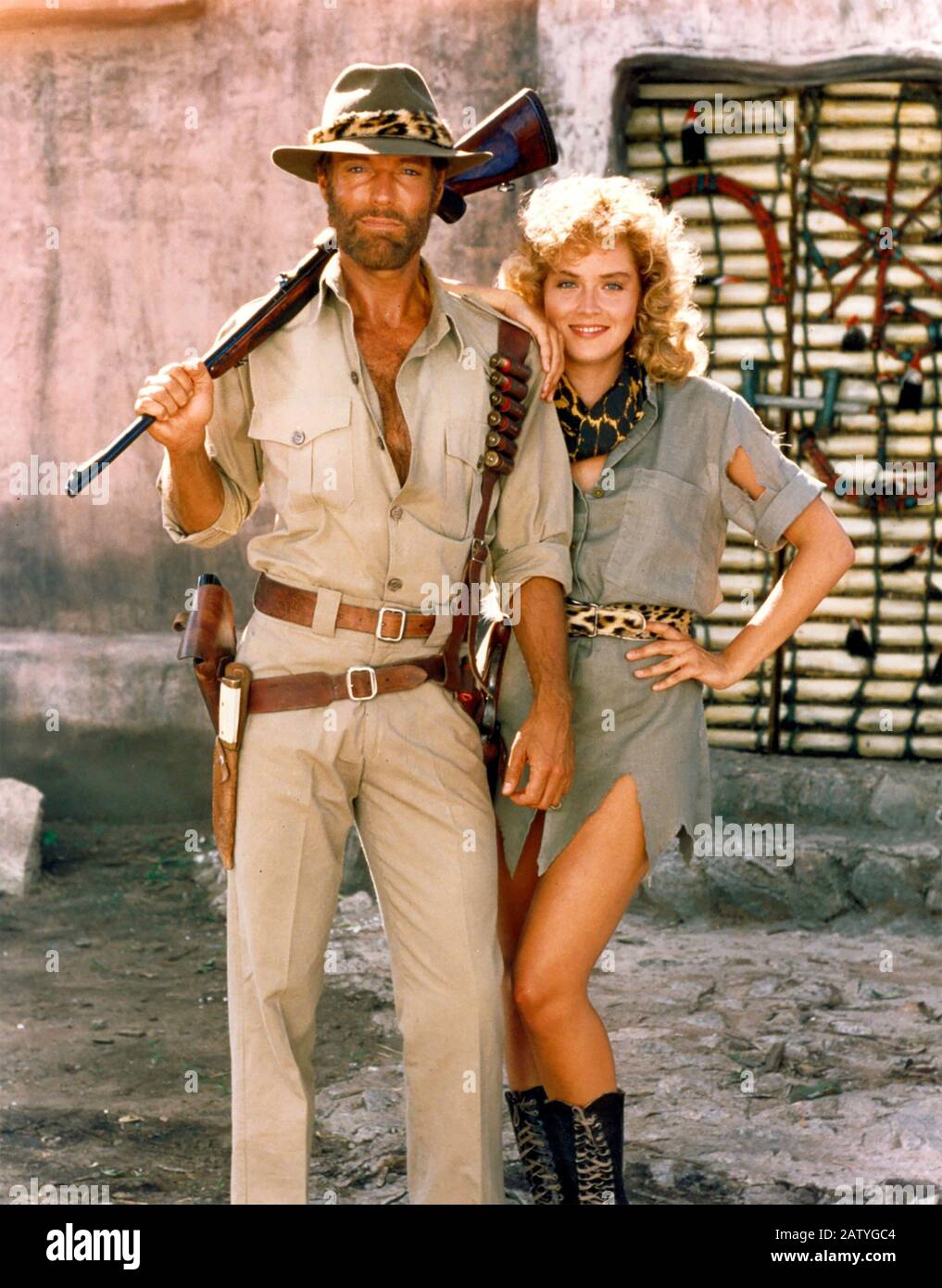 KING SOLOMON'S MINES 1985 Cannon Group film with Sharon Stone and Richard  Chamberlain Stock Photo - Alamy