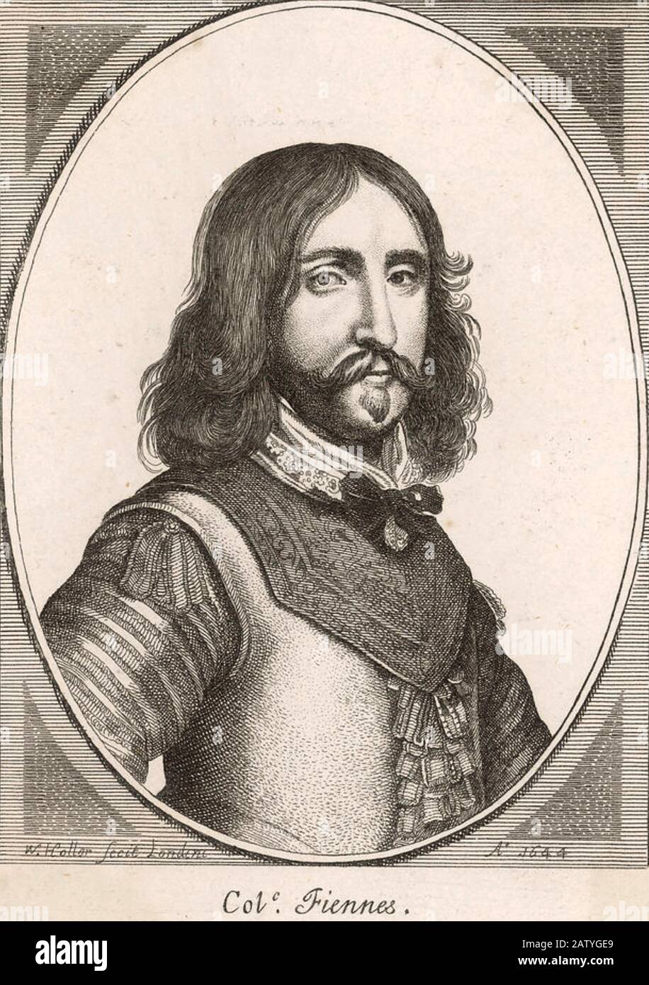 NATHANIEL FIENNES (c 1608-1669) English politician and officer in the Parliamentary Army during the English Civil War Stock Photo