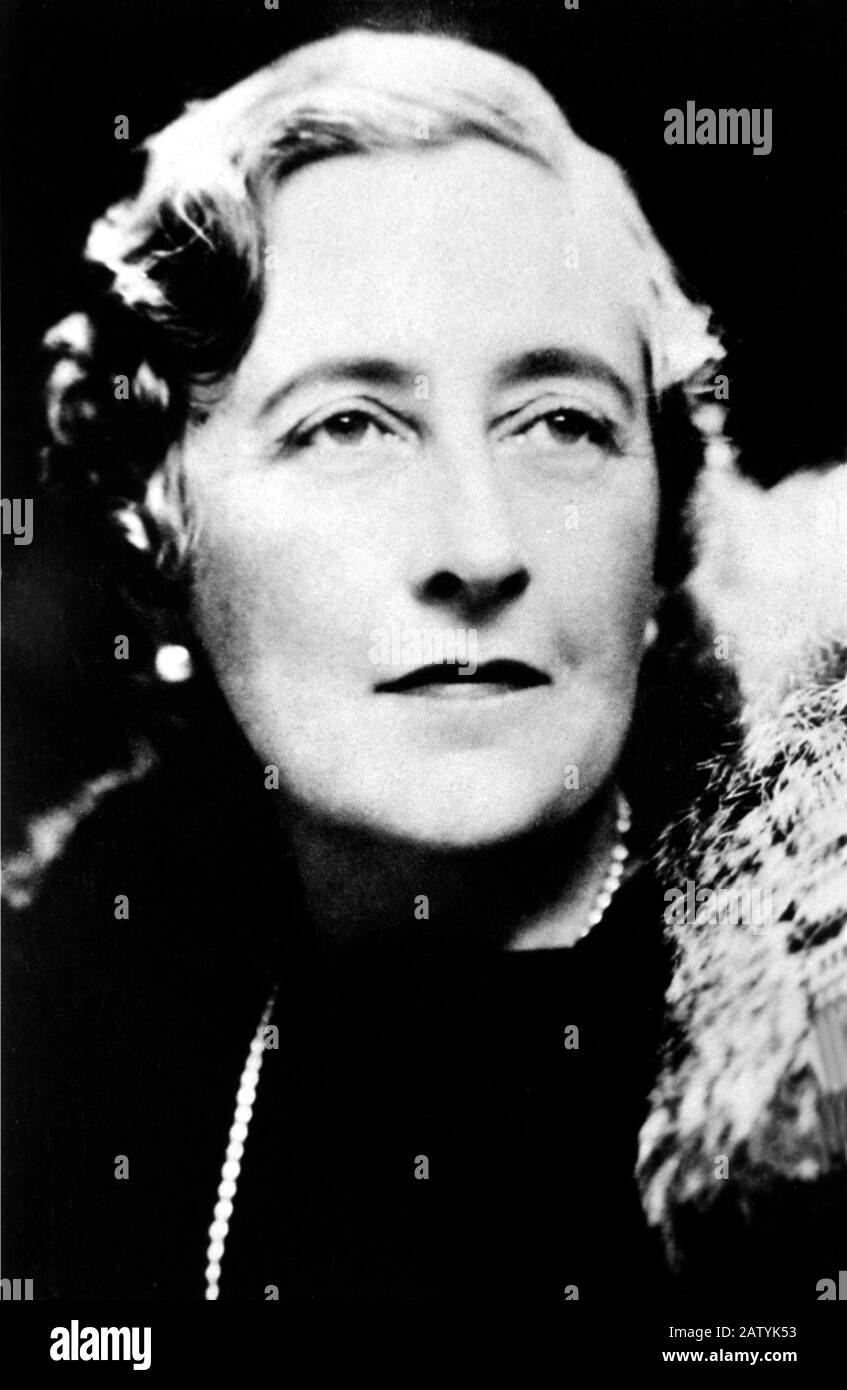 The english detectives stories writer AGATHA  CHRISTIE  ( Torquay , Devonshire 1891 - Wallingford , Oxford 1976 ) - scrittrice - scrittore - letteratu Stock Photo