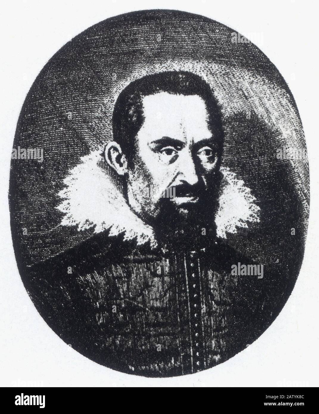 Johannes KEPLER ( Giovanni KEPLERO - Weil , Wuttemberg , 1571 - Ratisbona 1630 ) celebrated german astronomer - ASTRONOMY - ASTRONOMIA - Eliocentrismo Stock Photo