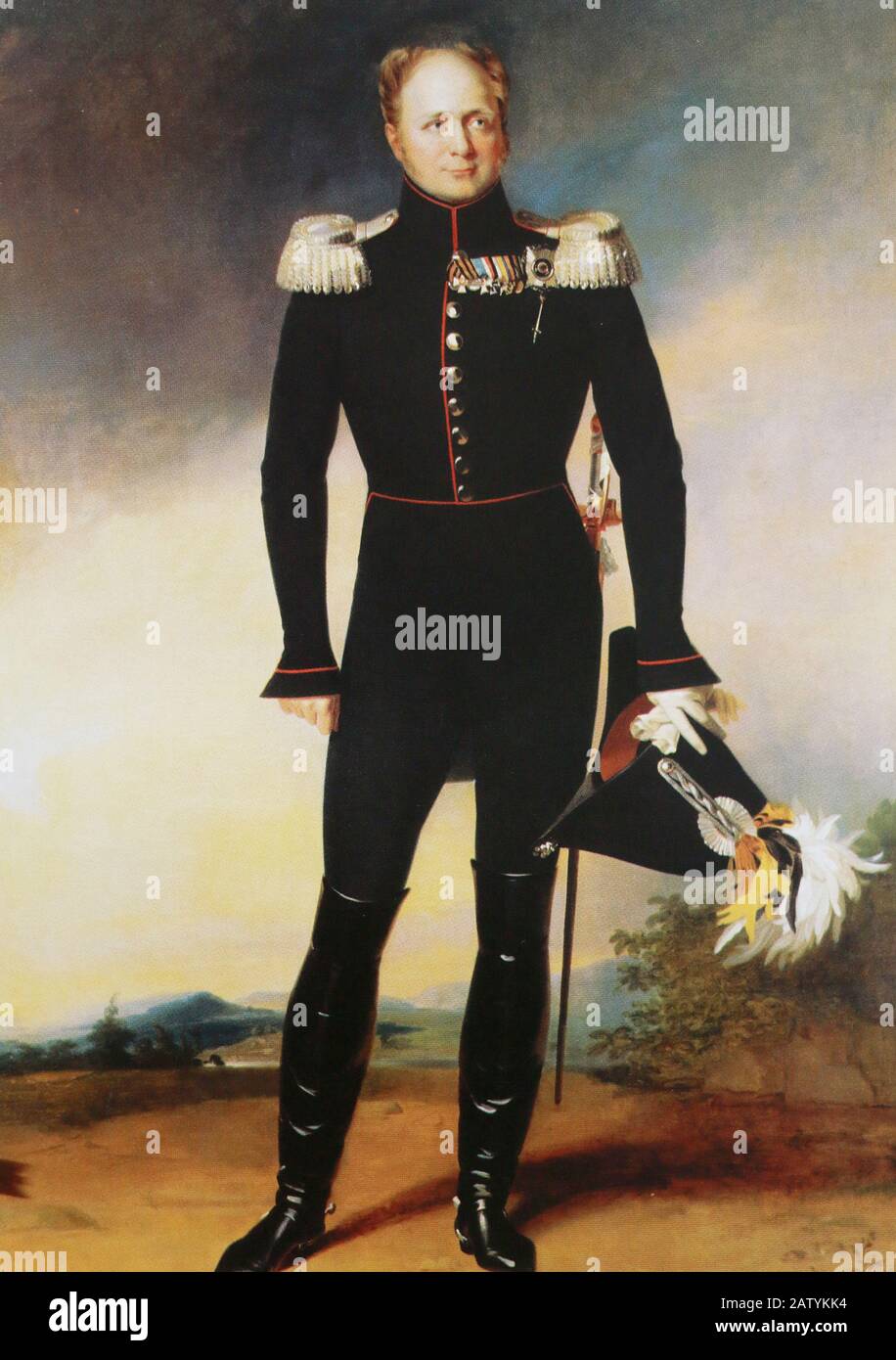 Russian Emperor Alexander I. Painting by G. Daw, 19th Century Stock ...