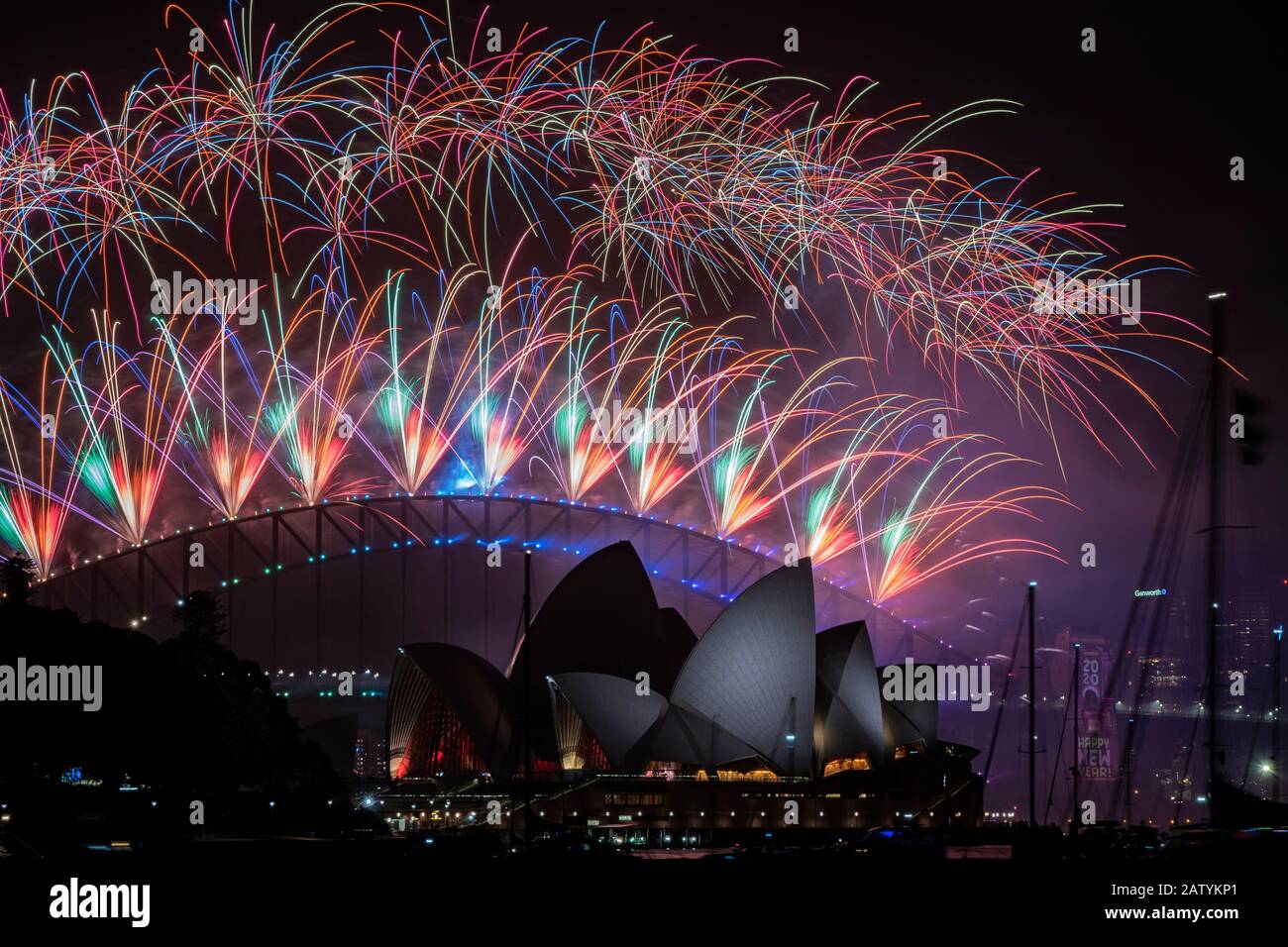 New Years Eve fireworks display, Sydney, Australia 31 December 2019