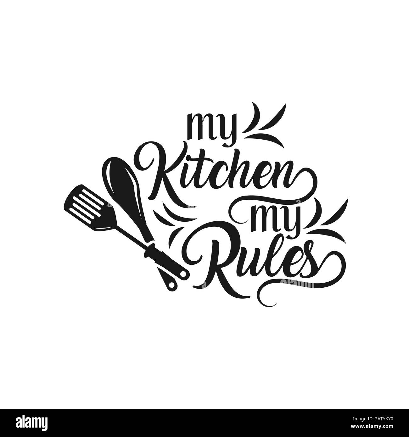 My Kitchen My Rules, Funny Kitchen Sign SVG, Kitchen Decor