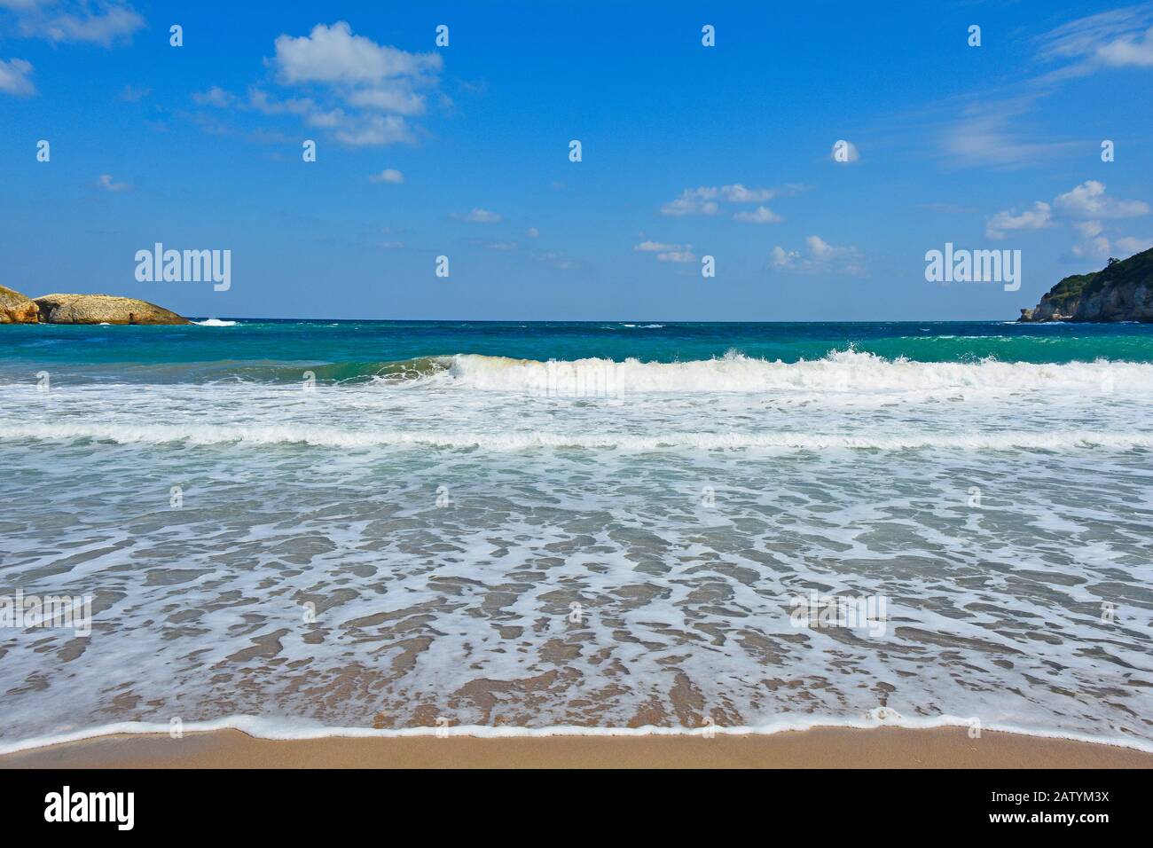 The Black Sea at Kilimli Bay, near Agva, Sile, in north west Turkey Stock Photo