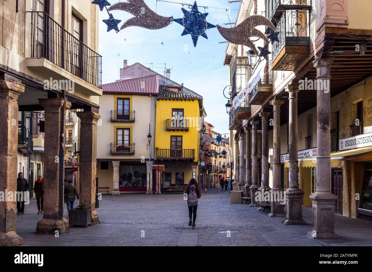 Plaza del Trigo. Aranda de Duero. Burgos. Castilla León. España Stock