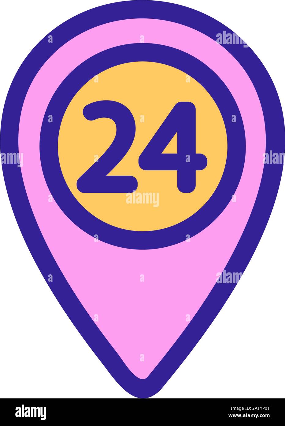 The vector icon running time. Isolated contour symbol illustration ...