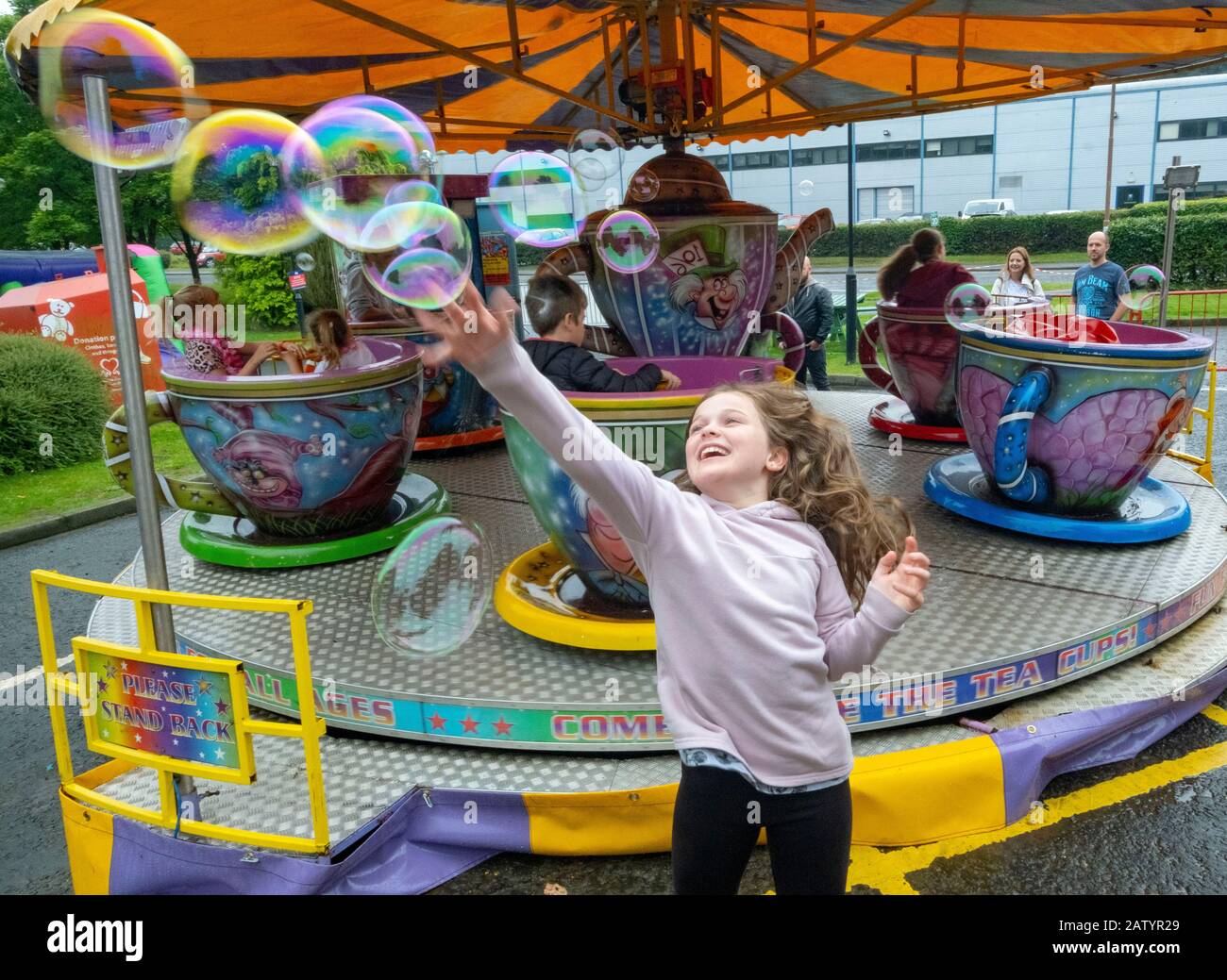 Children Playing Outside Stock Photo Alamy