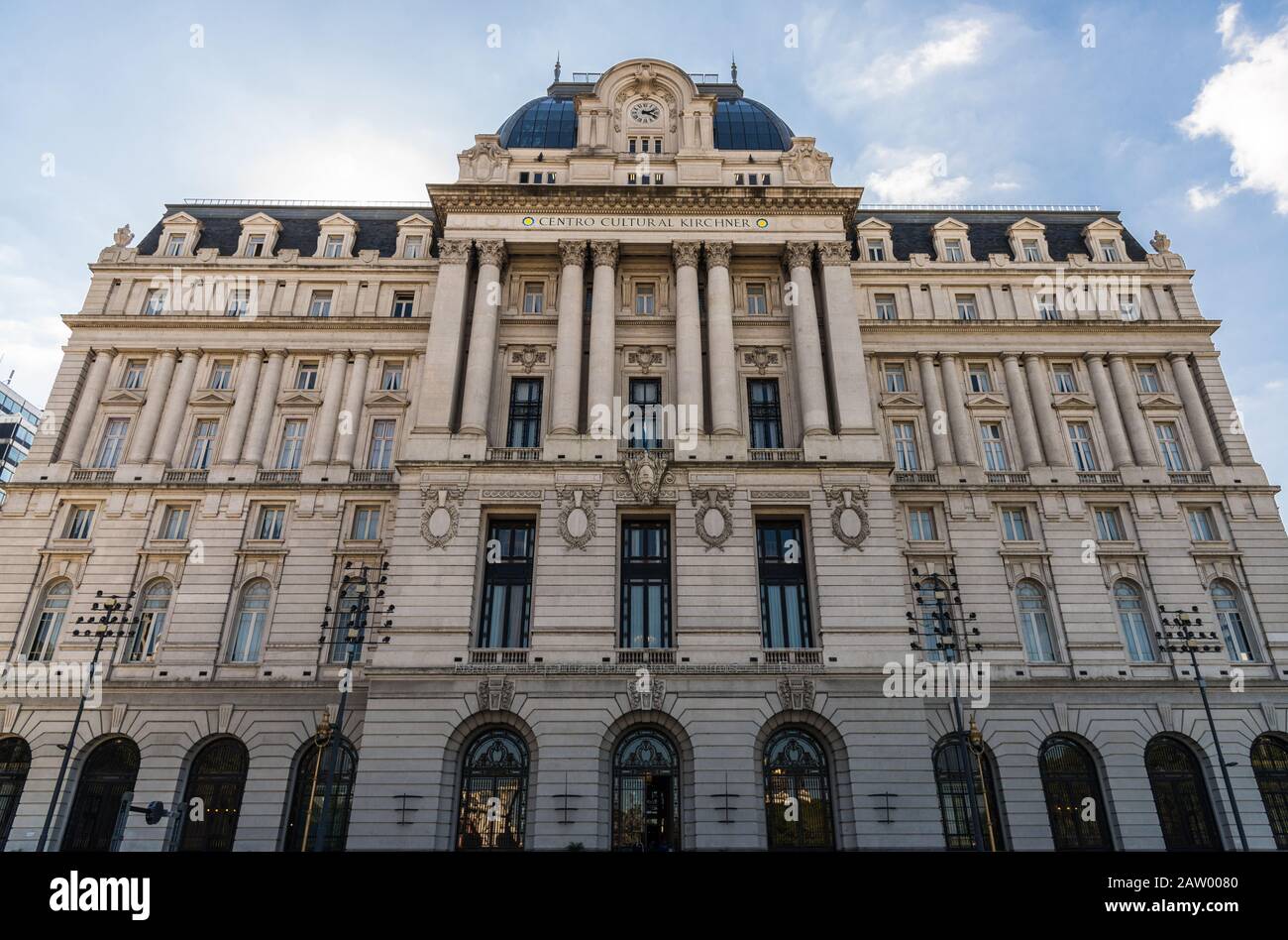 Kirchner cultural center, or Correo Central, freely open to public visits. Stock Photo