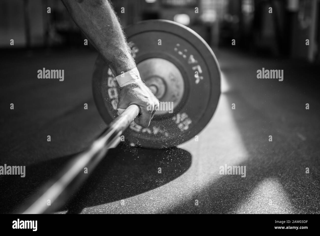 crossfit gym exercise and equipment Stock Photo Alamy
