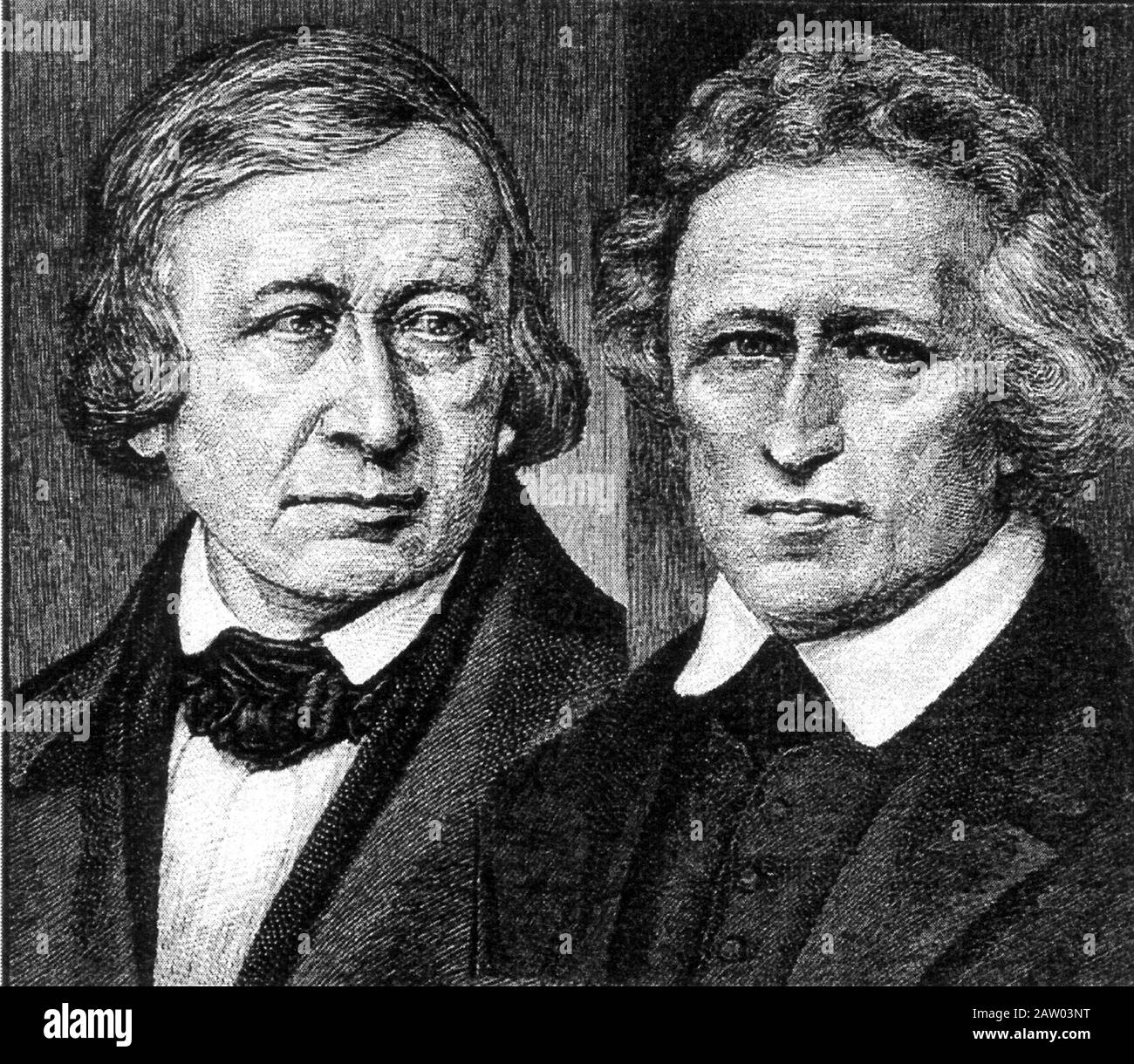 The brothers grimm german jakob wilhelm hires stock photography and