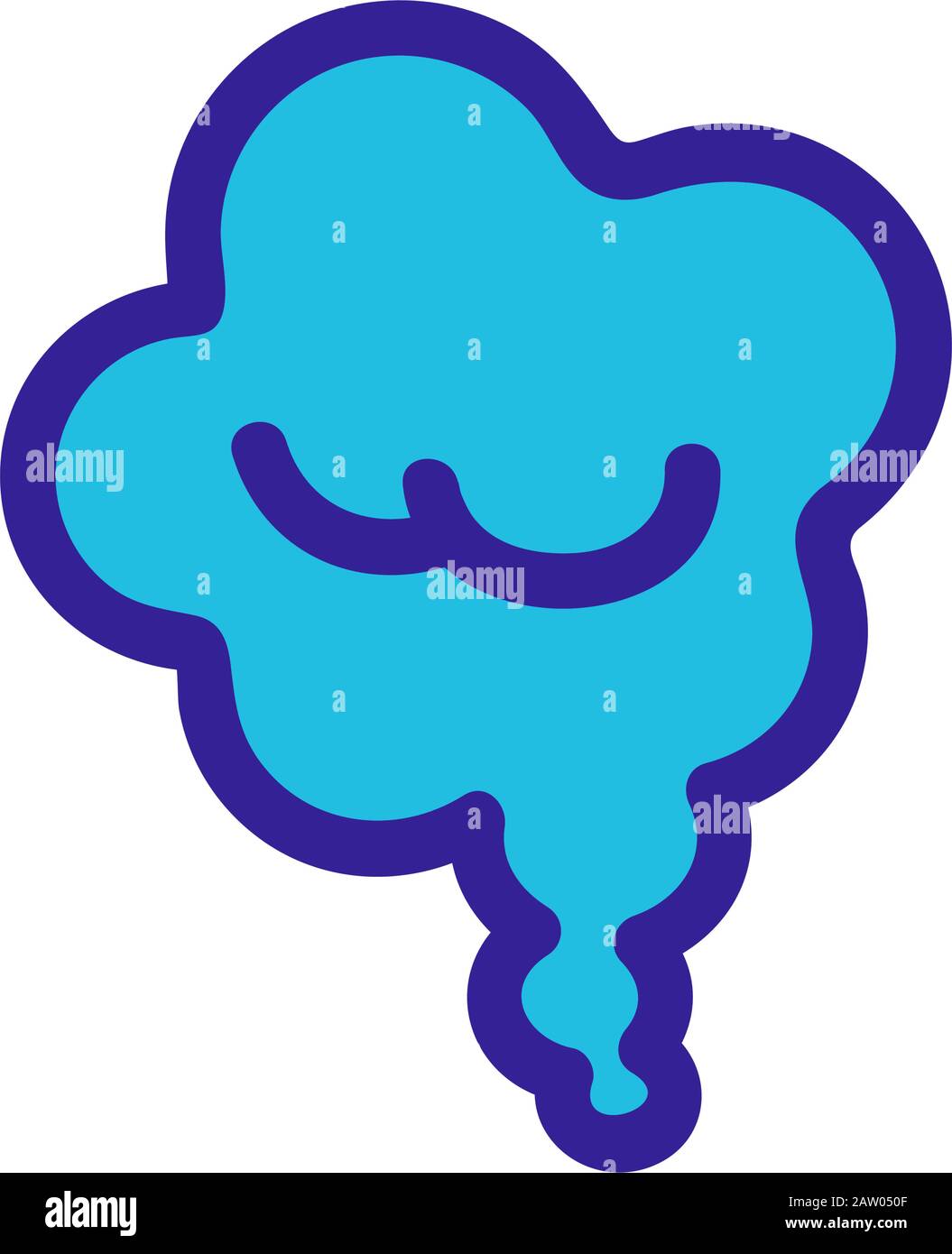the smell of the icon vector. Isolated contour symbol illustration ...
