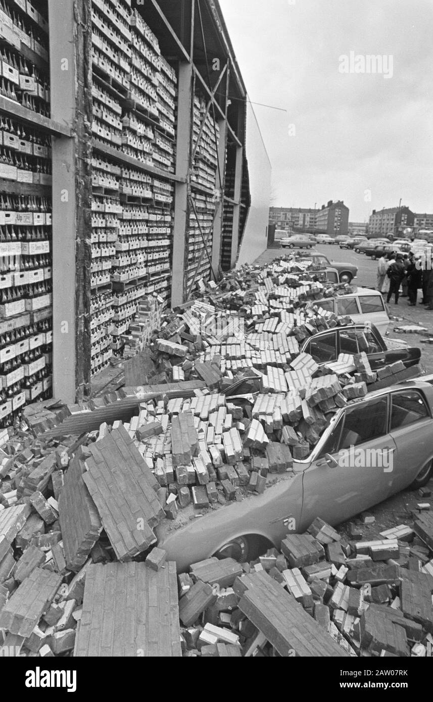 Wall collapsed at 7-up factory, survey the damage Date: February 23 ...