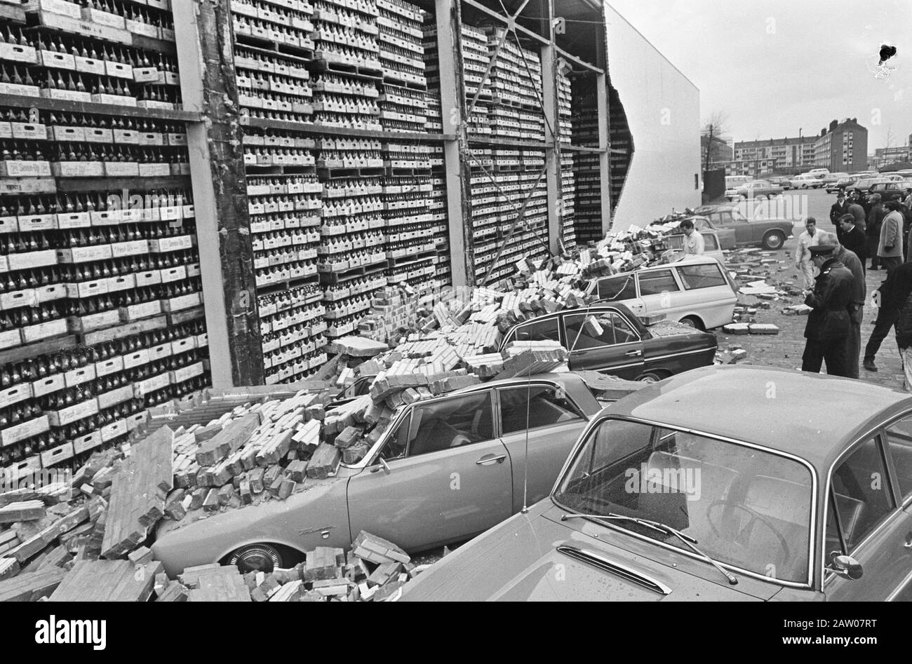 Wall collapsed at 7-up factory, survey the damage Date: February 23 ...