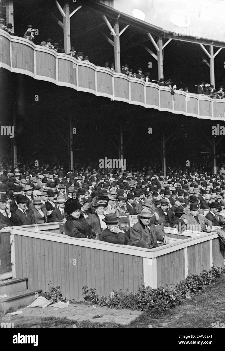 New York Yankee President Frank Farrell's box seats at the Polo Grounds ...