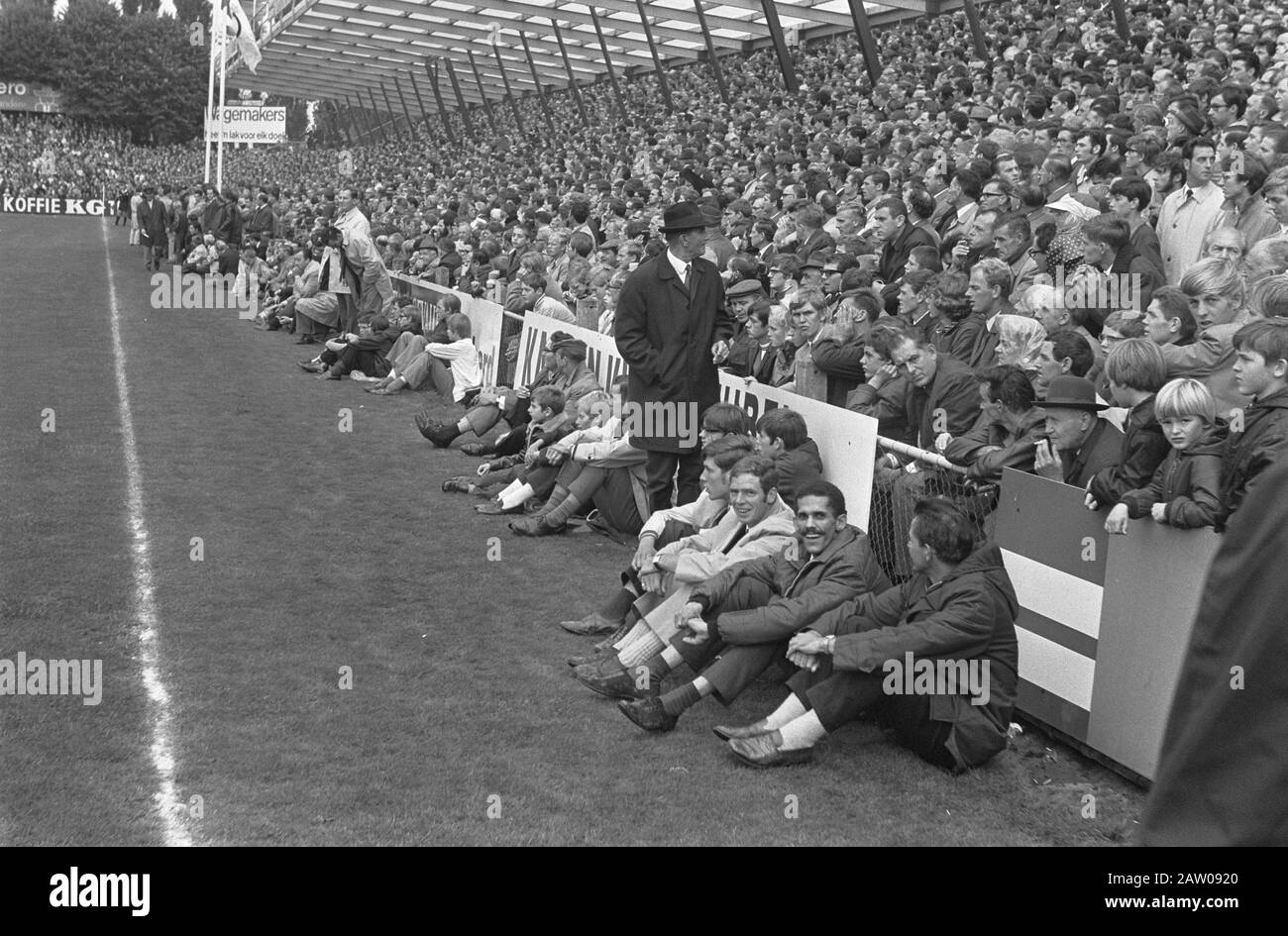 NAC against Feyenoord 0-4 Date: August 24, 1969 Keywords: sports, bleachers, soccer Institution Name: Feyenoord Stock Photo