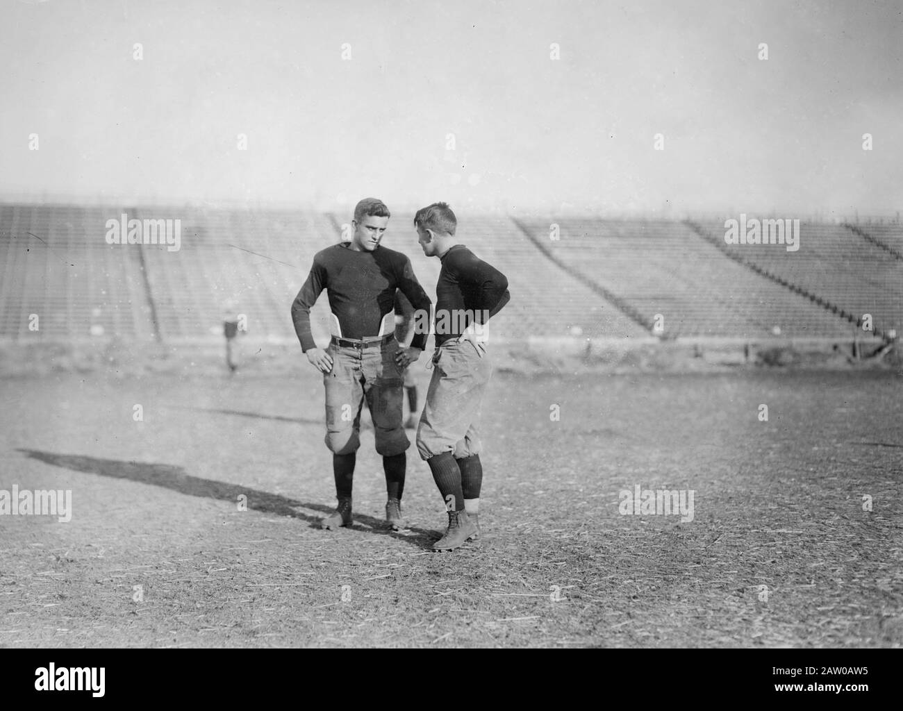 Vintage football players Glick & Andrews ca. 1910-1915 Stock Photo