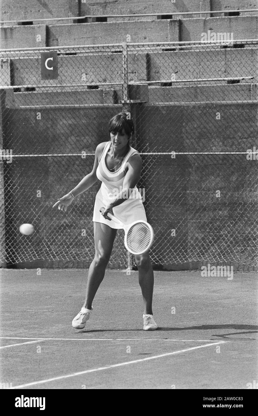 National Championships Tennis 1976 Judith Salome Date: August 11, 1976 Keywords: TENNIS Person Name: Judith Salome Stock Photo
