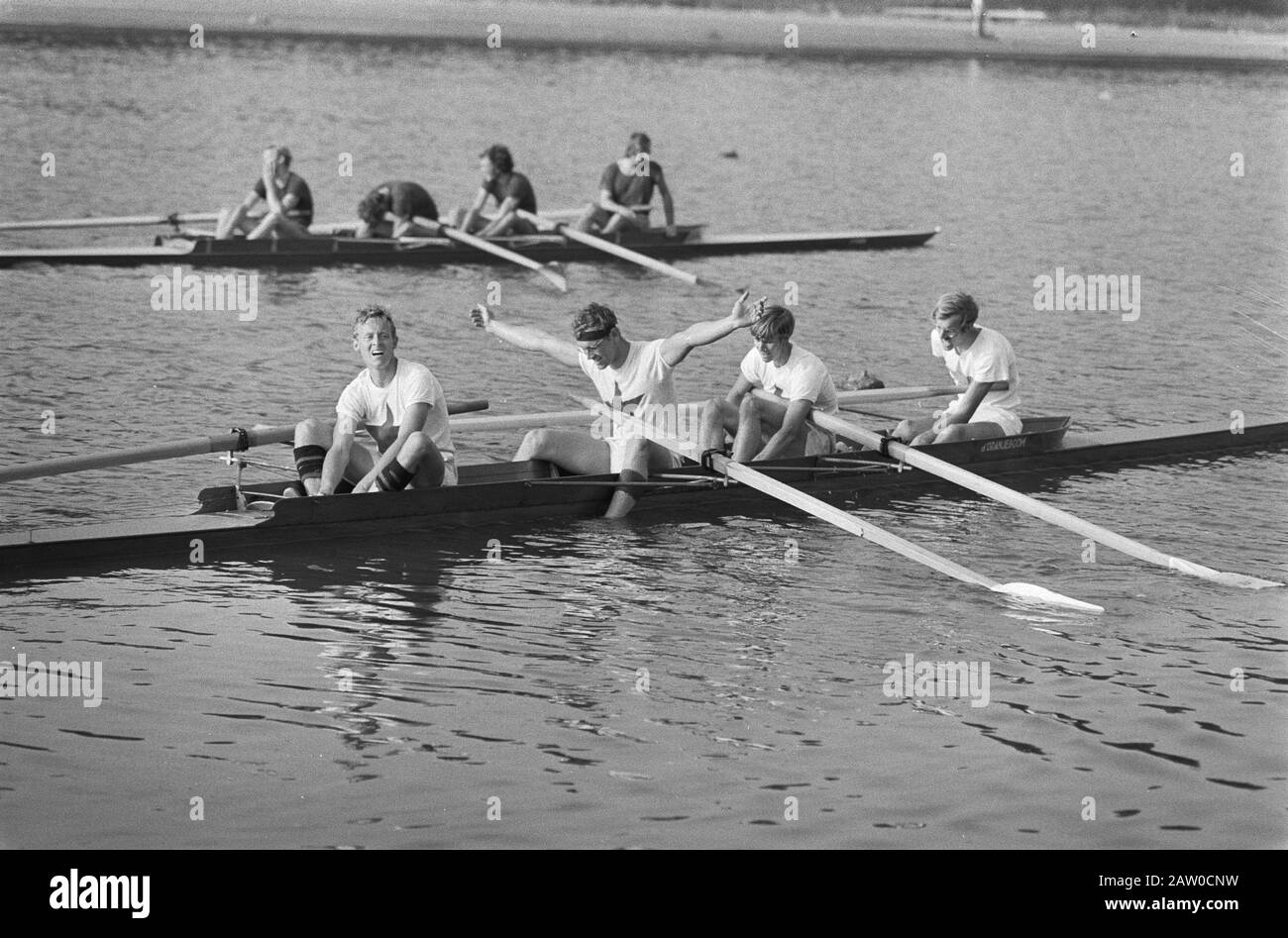 National rowing championships at Bosbaan Amsterdam, four of Aegir will