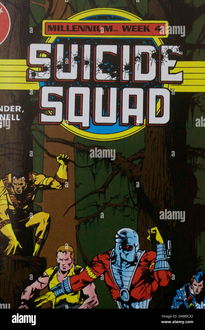 Suicide Squad, DC comic book collection Stock Photo