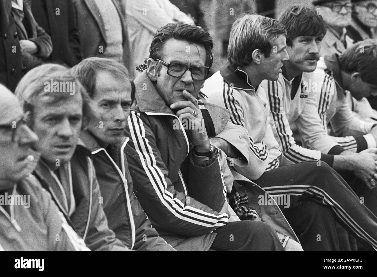 Netherlands against West Germany next Saturday, Dutch national team coach Black Cross Date: October 10, 1980 Location: Netherlands, West Germany Keywords: sport, football Stock Photo