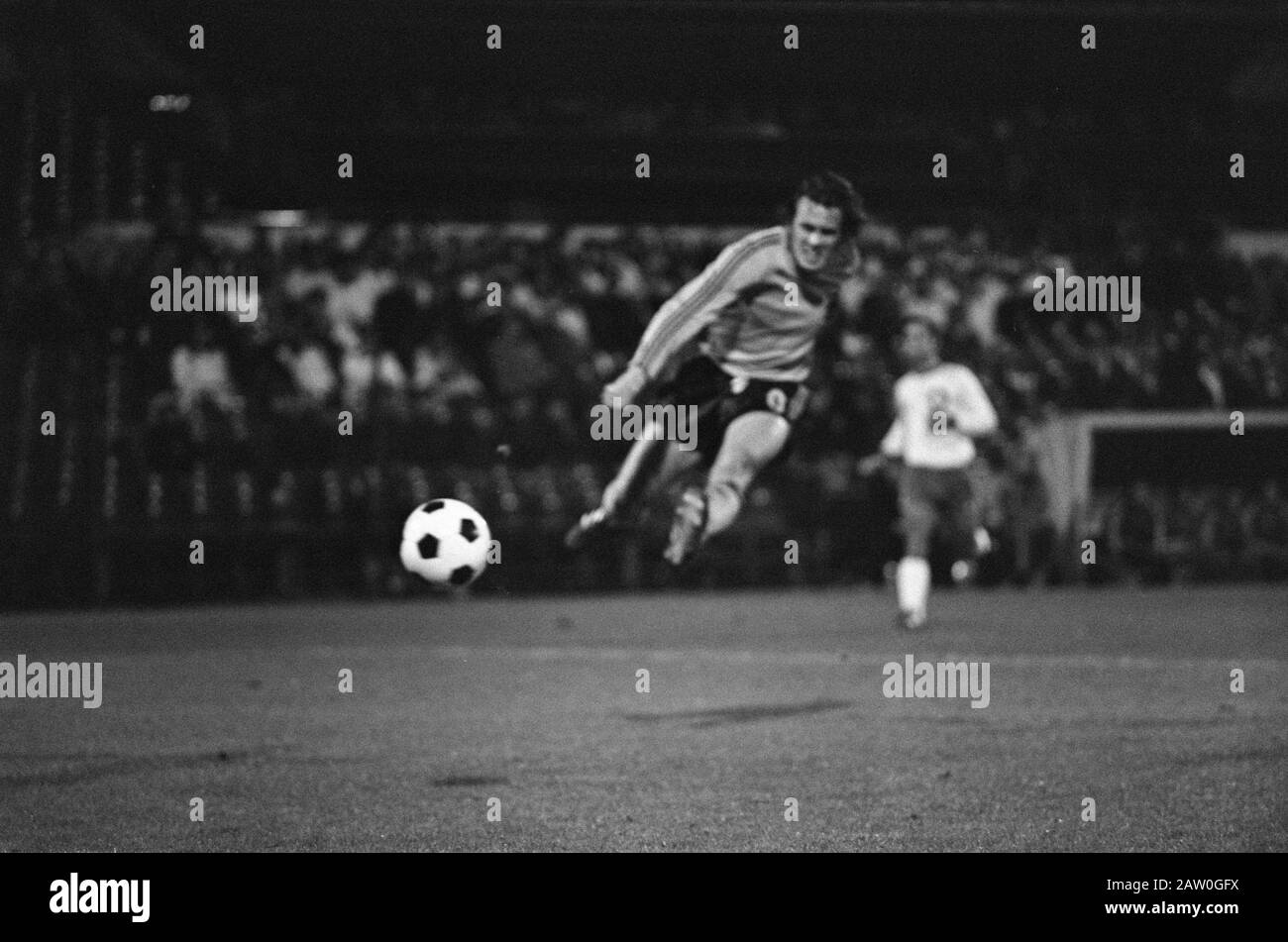 Netherlands against Switzerland 1-0, game moments Date: October 9, 1974 Keywords: sport, football Stock Photo