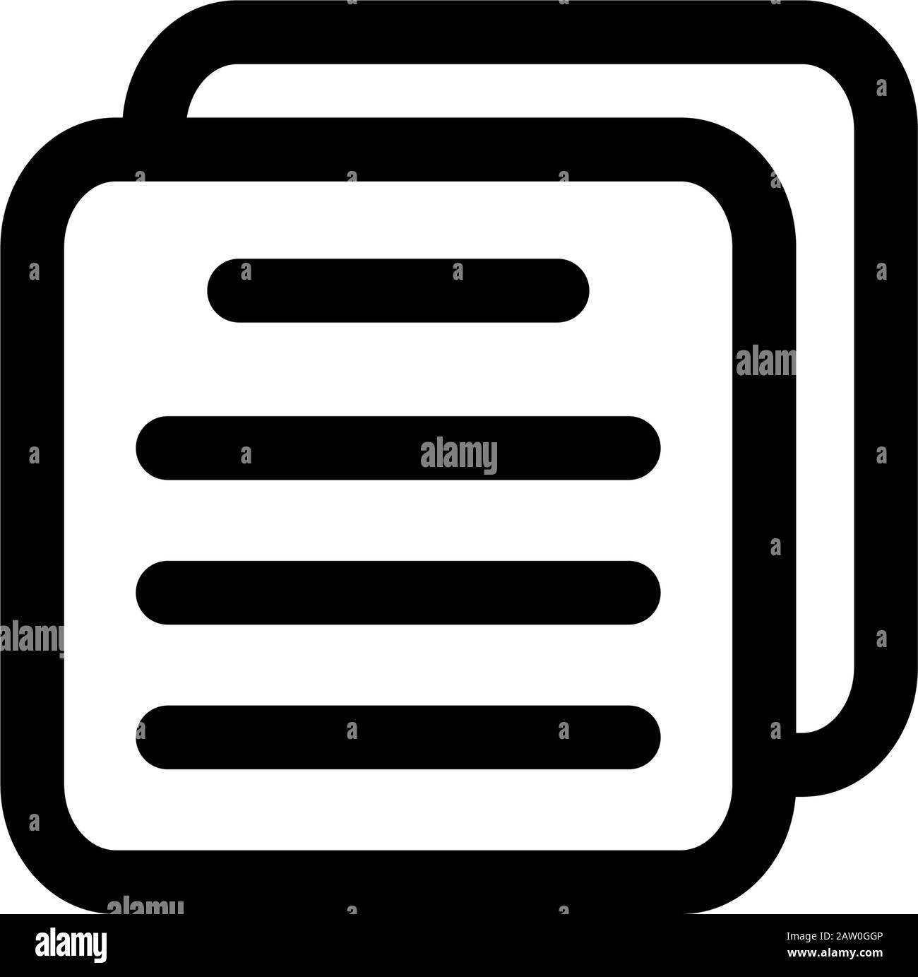 Document icon design template vector Stock Vector Image & Art - Alamy