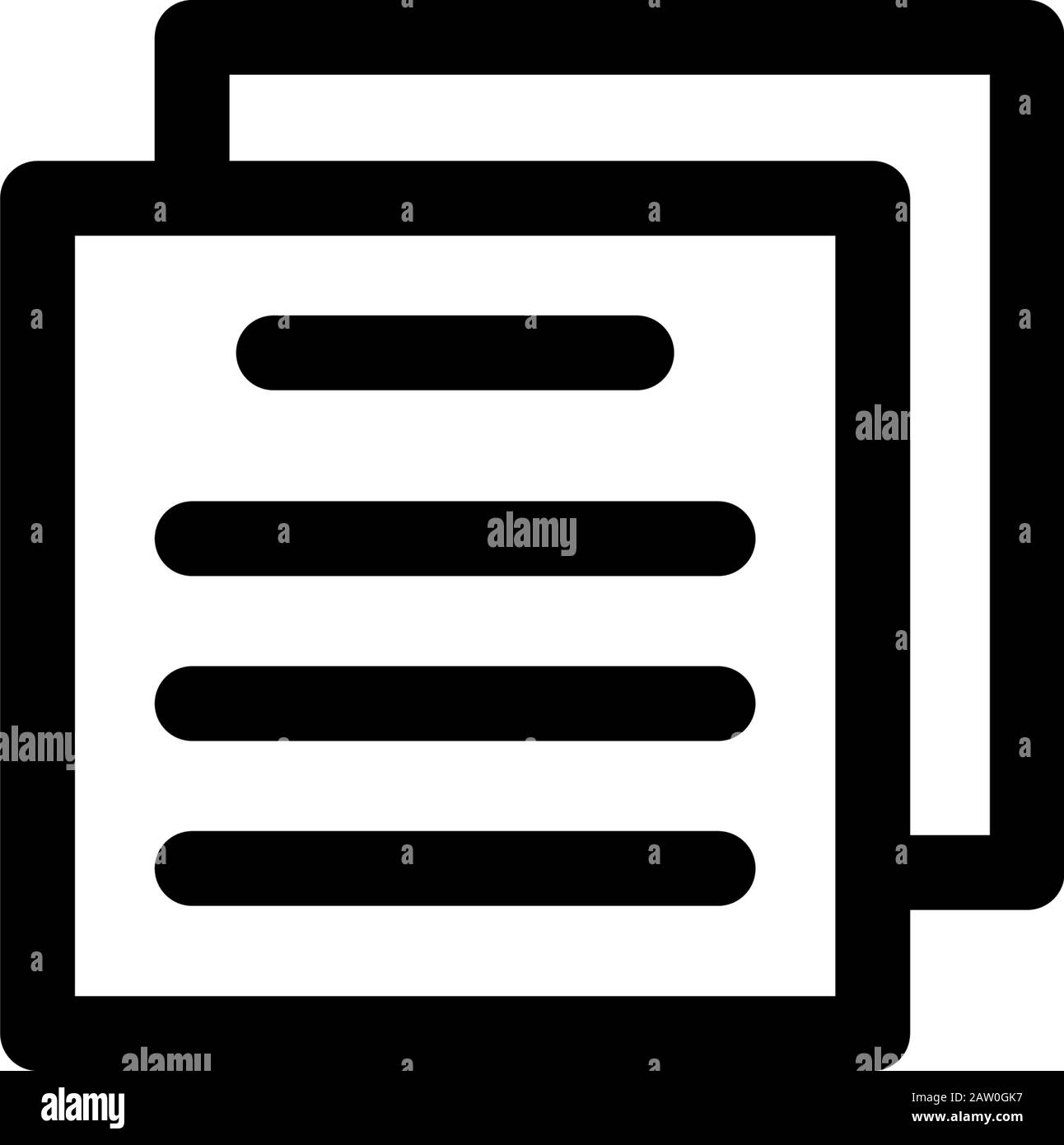 Document icon design template vector Stock Vector Image & Art - Alamy
