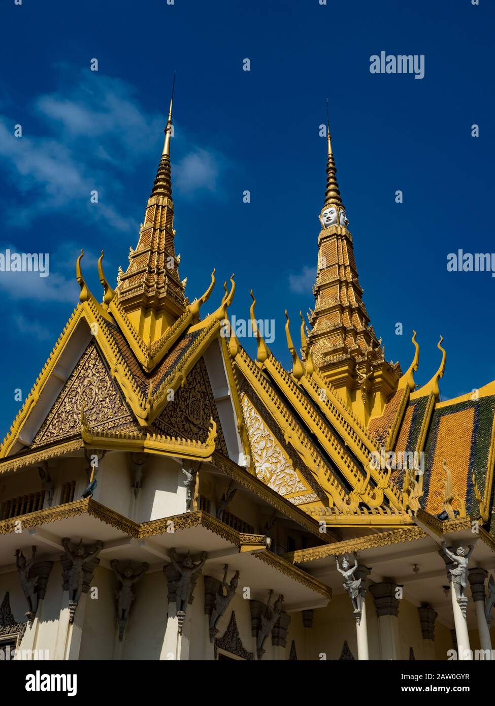 The Throne hall of the Royal palace of the Khmer in Phnom Penh Cambodia Stock Photo
