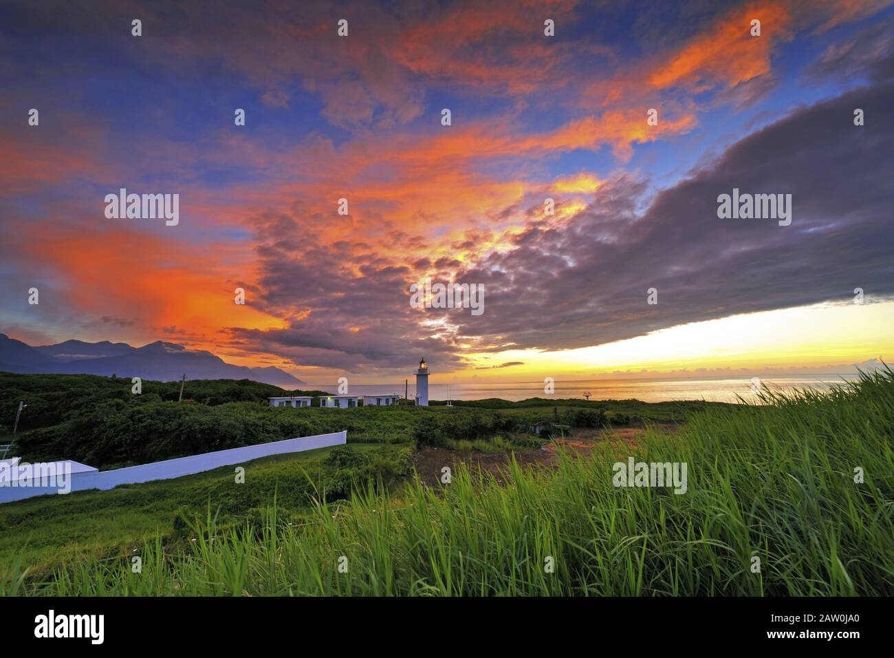 Chilaibi Lighthouse in Sincheng Stock Photo Alamy