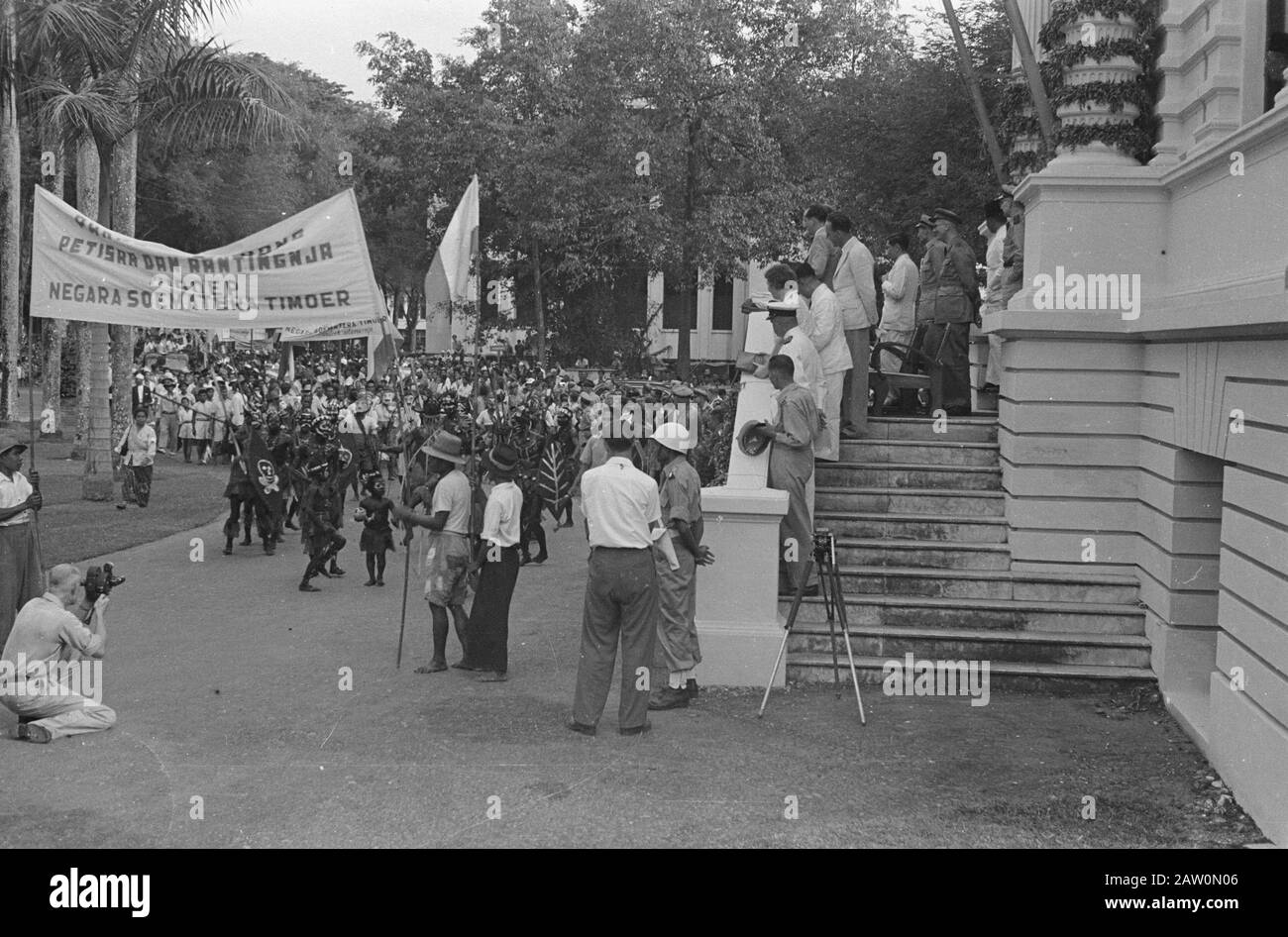 Military Hospital In Medan Defile Medan Negara Parties Parade