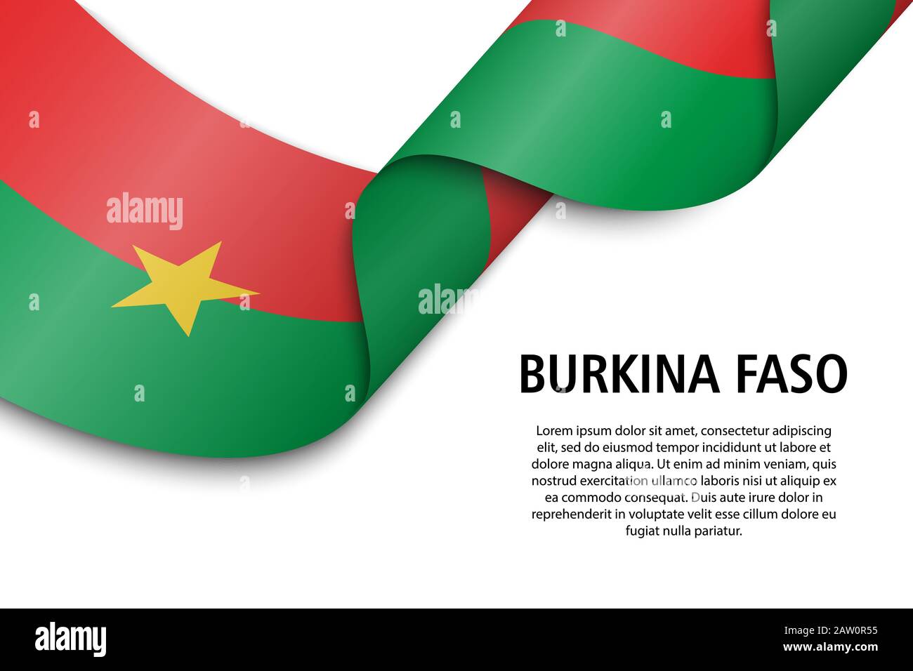 Burkina Faso Independence Day wallpaper design with flag and