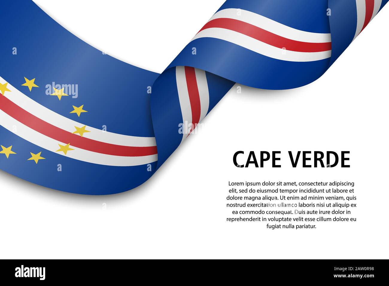 Cap-Vert vecteur flag.eps Royalty Free Stock SVG Vector and Clip Art