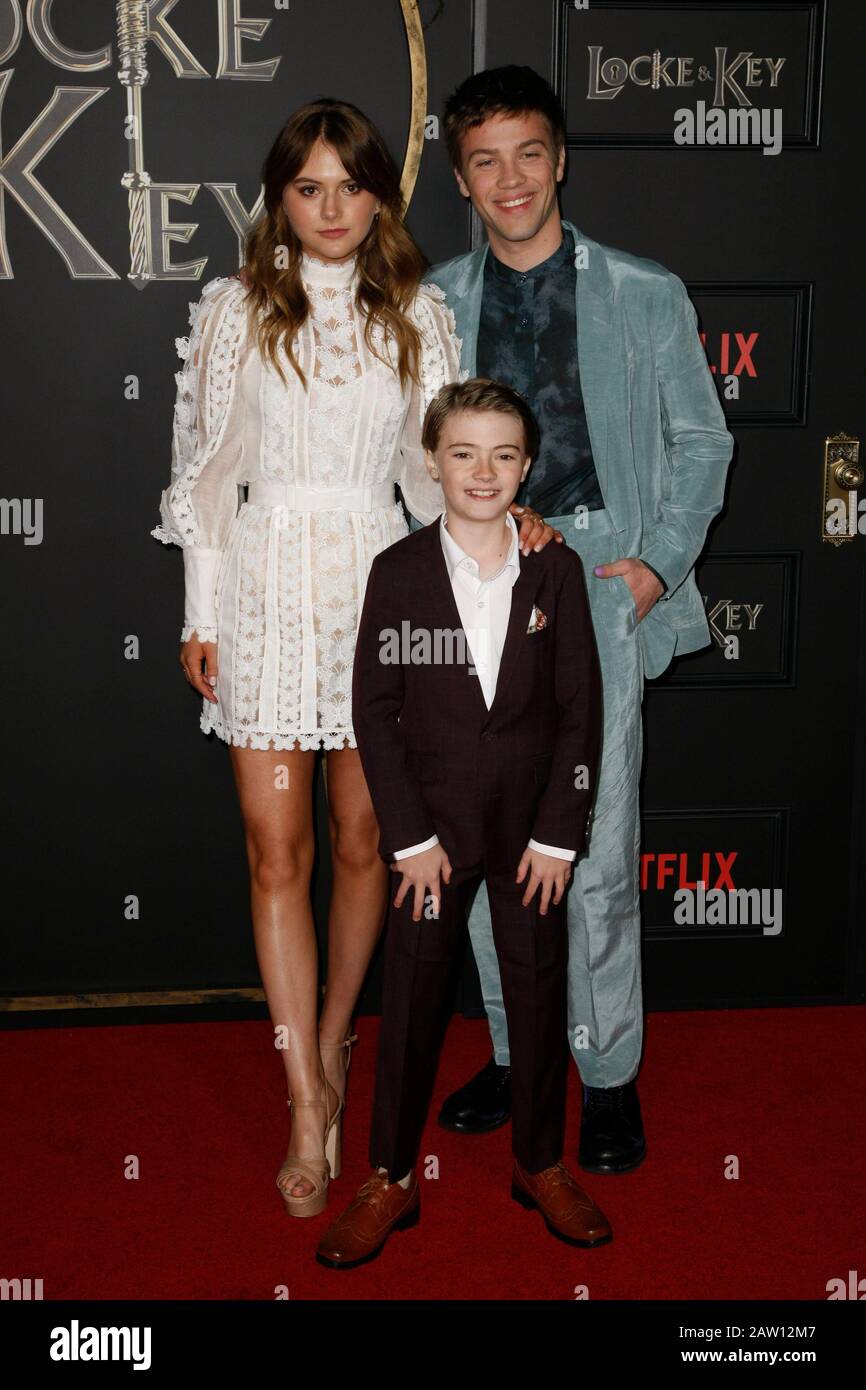 Hollywood, California, USA. 05th Feb, 2020. Thomas Mitchell Barnet attends  Netflix's Locke & Key Series Premiere photo call at the Egyptian Theatre  on February 05, 2020 in Hollywood, California. Photo:  CraSH/imageSPACE/MediaPunch Credit