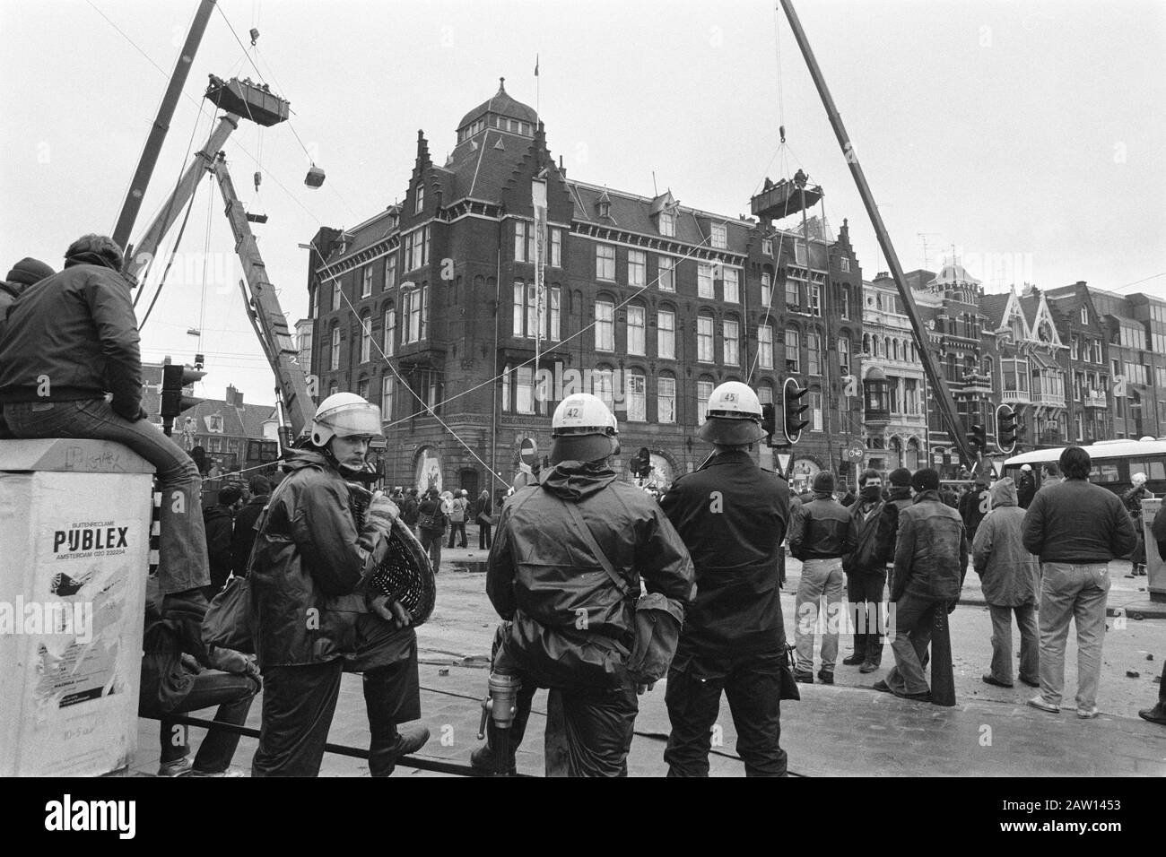 Big Clearance Wetering, today squat evicted in Amsterdam by riot and