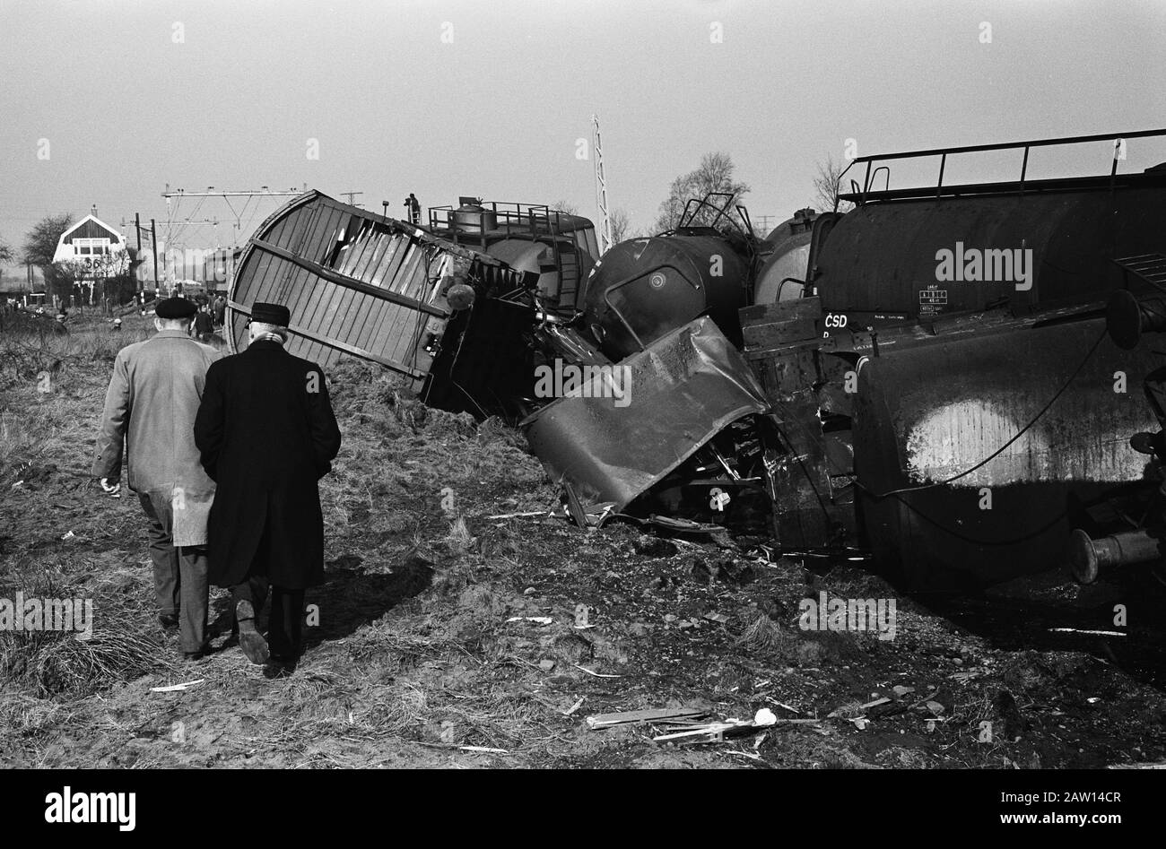Derailment wagons Barneveld. Overview havoc Date April 19, 1963 Location Barneveld Keywords
