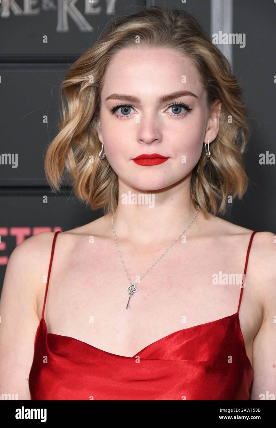 05 February 2020 - Hollywood - Hallea Jones. Netflix's ''Locke & Key'' Series Premiere Photo Call held at The Egyptian Theater. (Credit Image: © Birdie Thompson/AdMedia via ZUMA Wire) Stock Photo