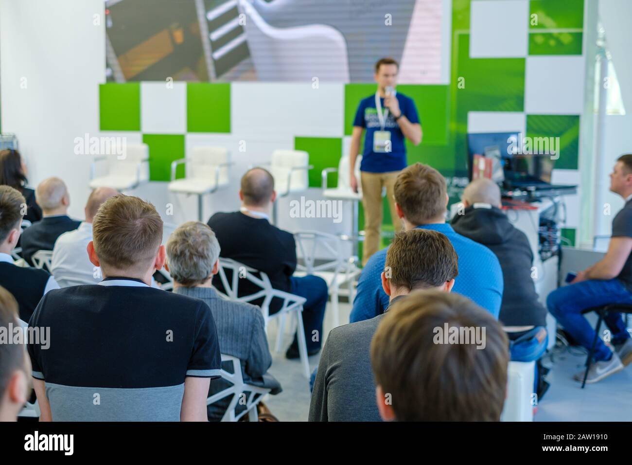 Business conference attendees sit and listen Stock Photo Alamy Business conference attendees sit and listen Stock Photo Alamy